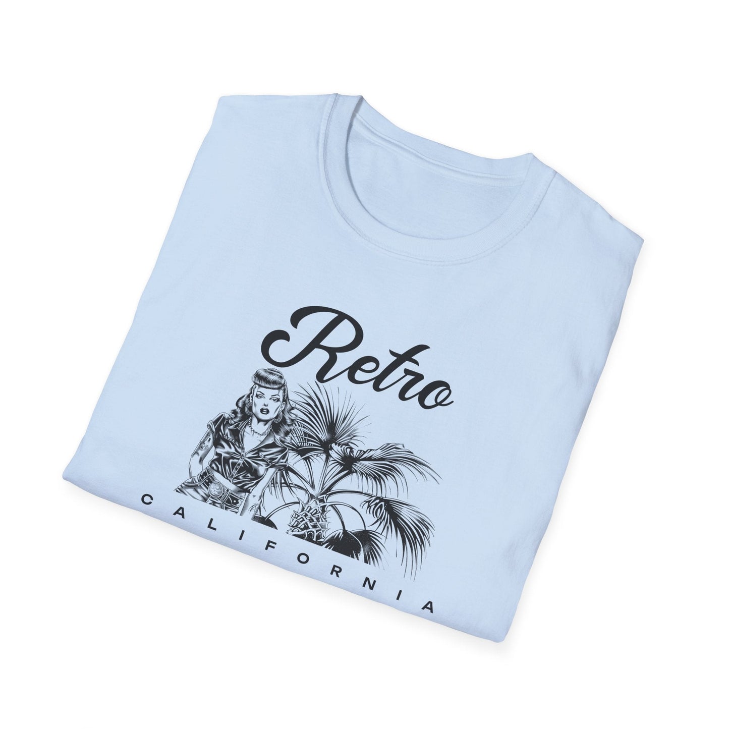 Retro California T-Shirt Unisex Cotton Vintage Palm Beach Graphic Tee