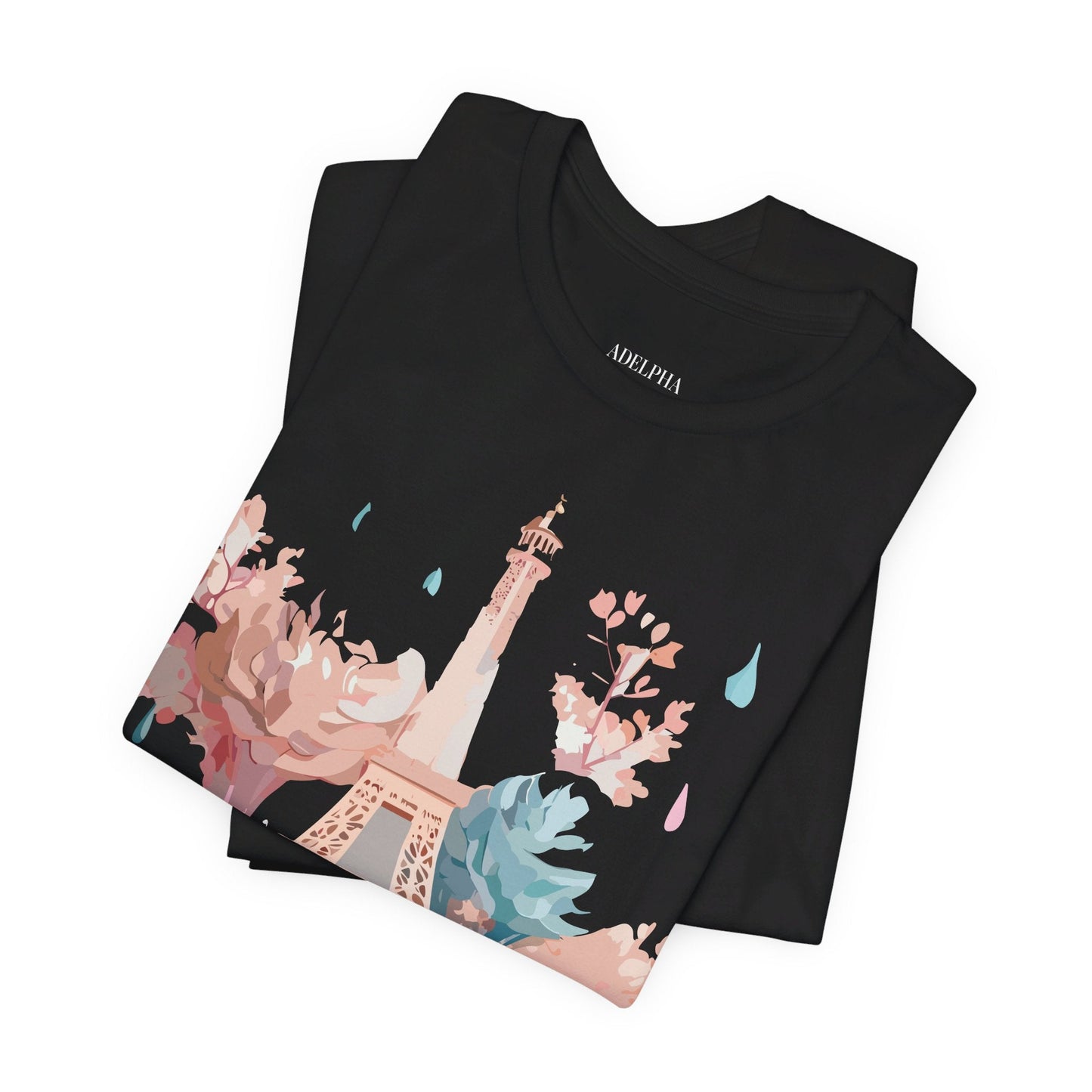 Unisex Paris Graphic Tee By Adelpha Vintage Inspired Tourist Shirt Short Sleeve Collection