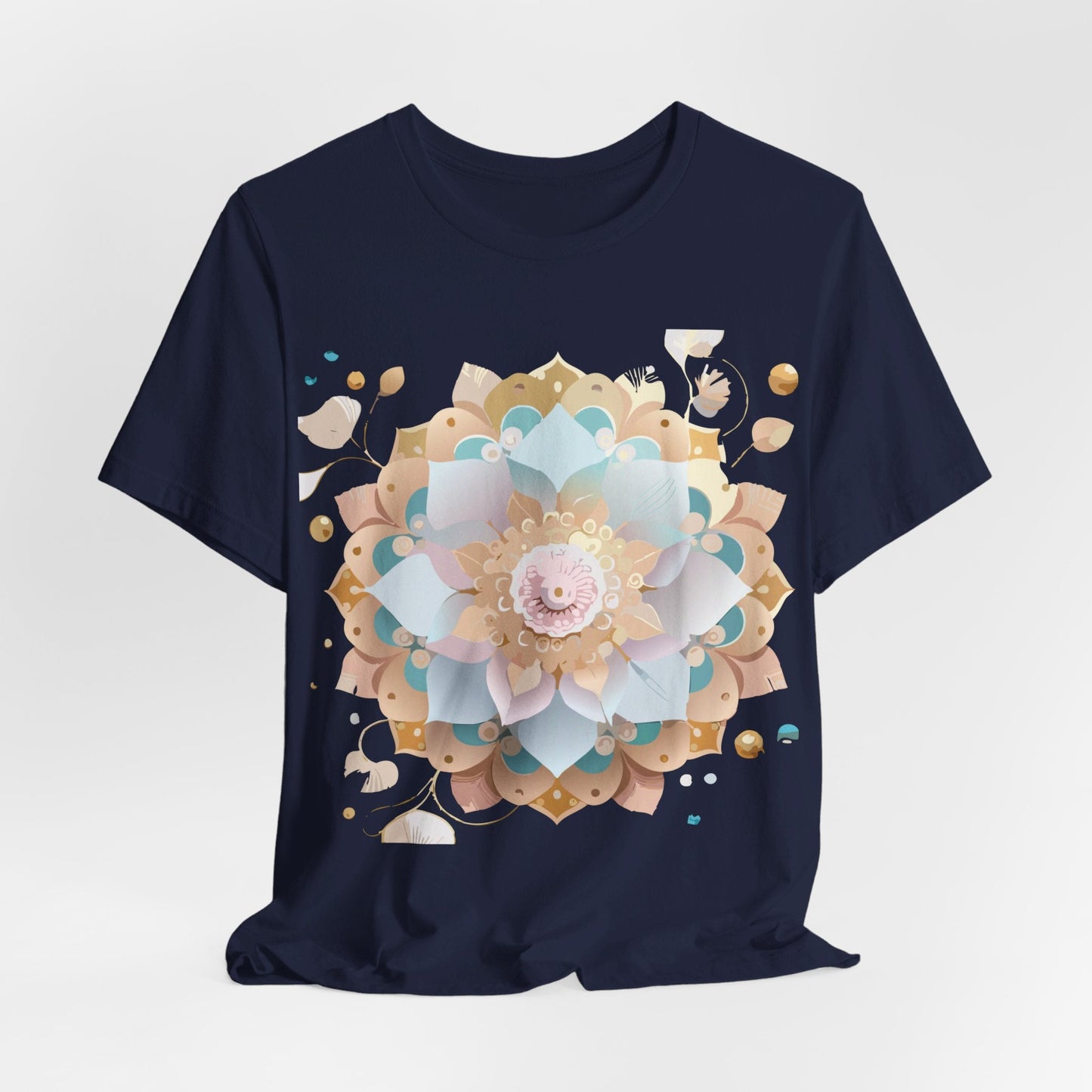 Mandala Graphic Tee Unisex Jersey Short Sleeve Featuring Vintage Inspired Adelpha Artwork