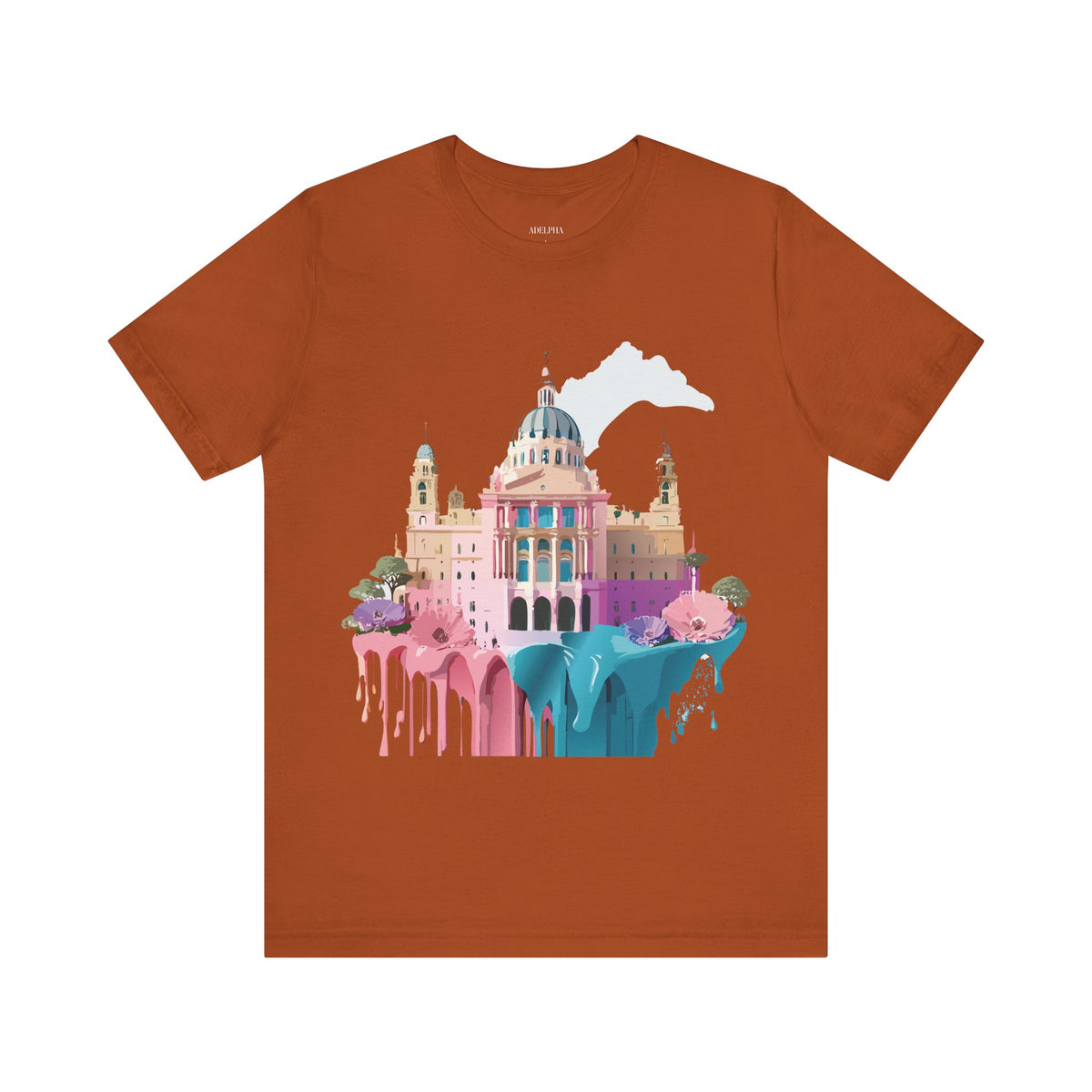Graphic Unisex Cotton Bella+Canvas Tee Shirt with Madrid