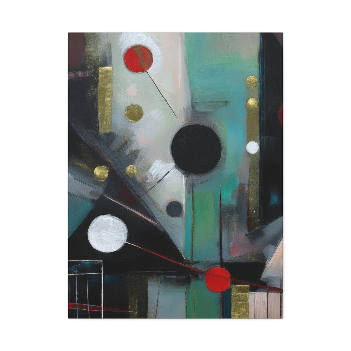 Abstract Oil Painting Print Canvas 20x24,20x30,24x30 24x32,24x36,30x40 32x48,36x48,40x60 Pine-Wood Inner Frame ABS-158