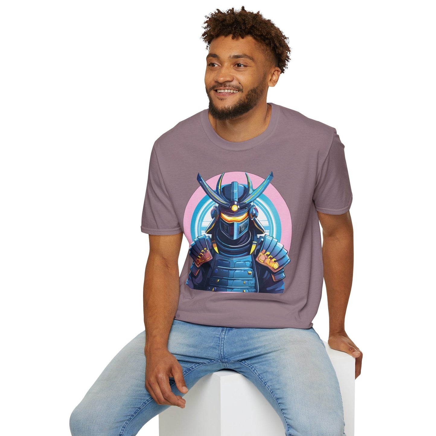 Samurai Shirt Unisex Gildan Softstyle 64000 Tee 100 Percent Ring Spun Cotton Breathable Lightweight