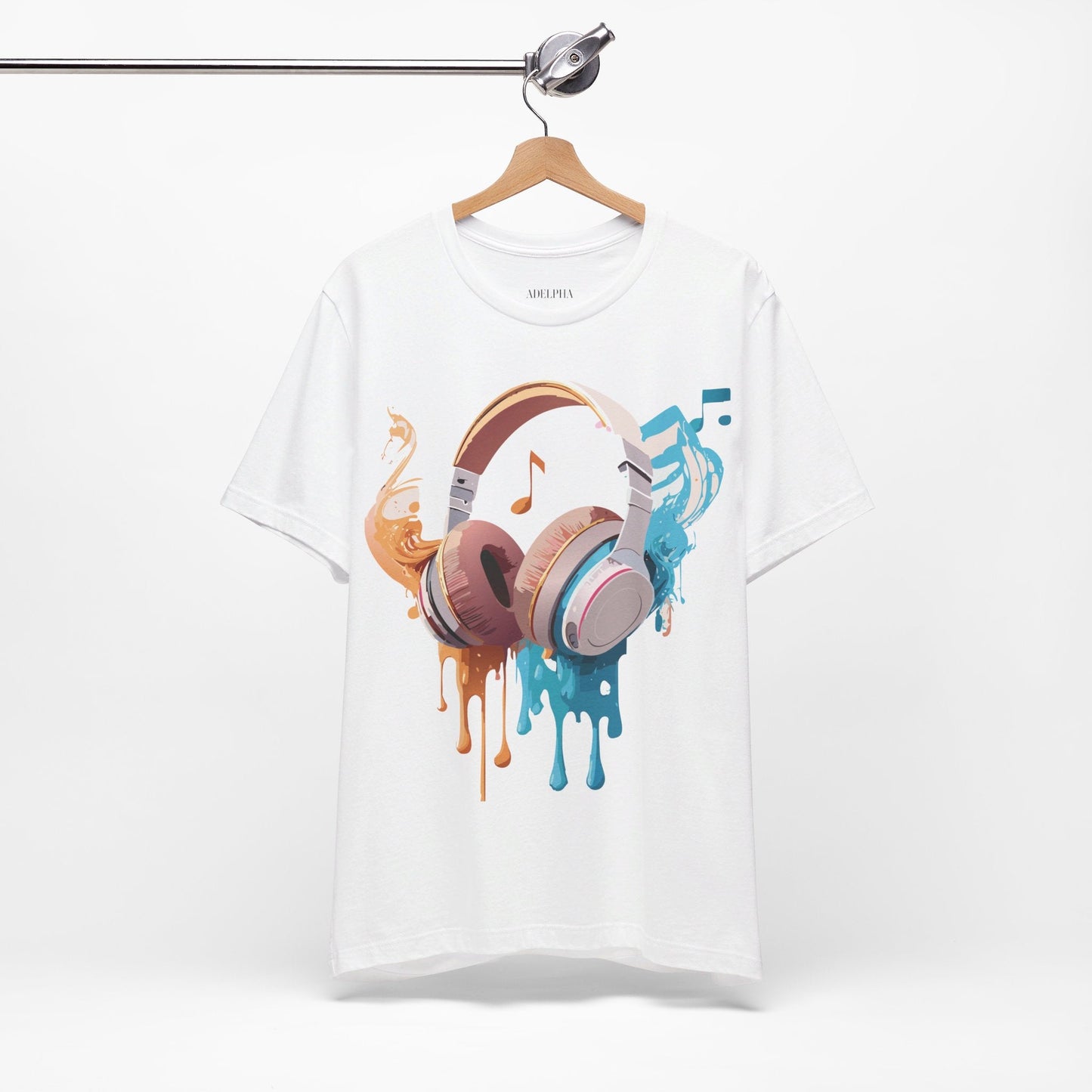 Unisex Graphic T Shirt With Vintage Music Inspired Artwork From Adelpha Short Sleeve Tee