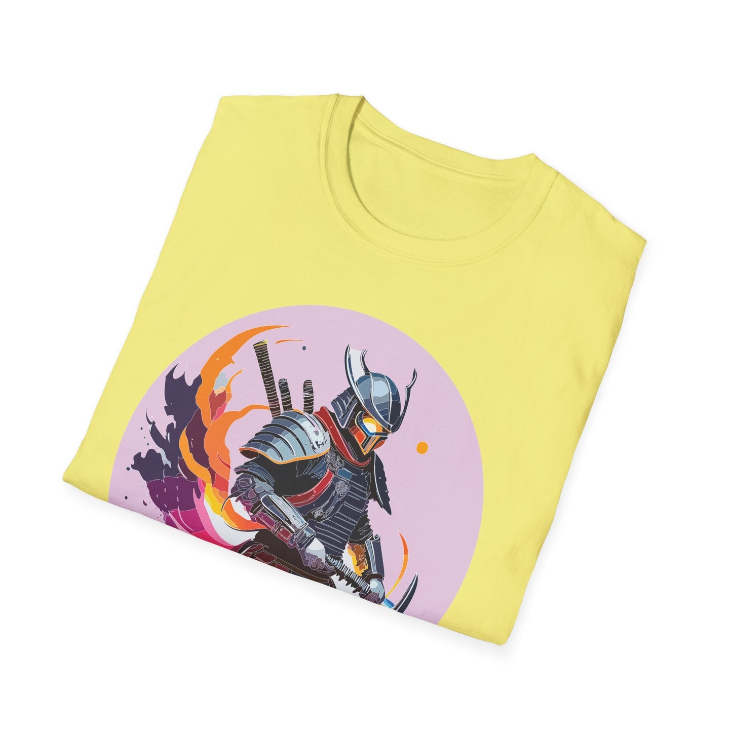 Samurai Shirt Unisex Short Sleeve Tee With Samurai Print Softstyle Gildan 64000 Ring Spun Cotton