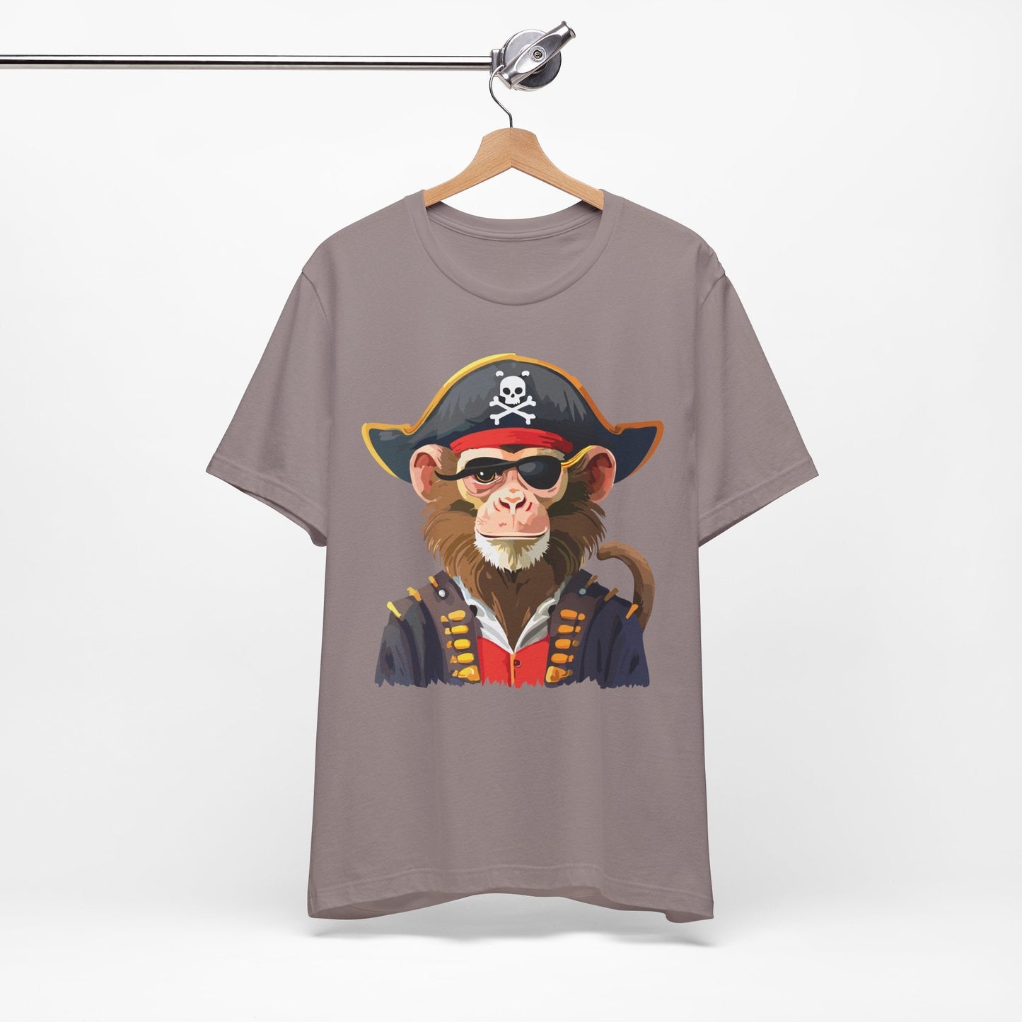 Unisex Animal Design Tee Shirt With Wild Animals Art Print Gildan Softstyle 64000