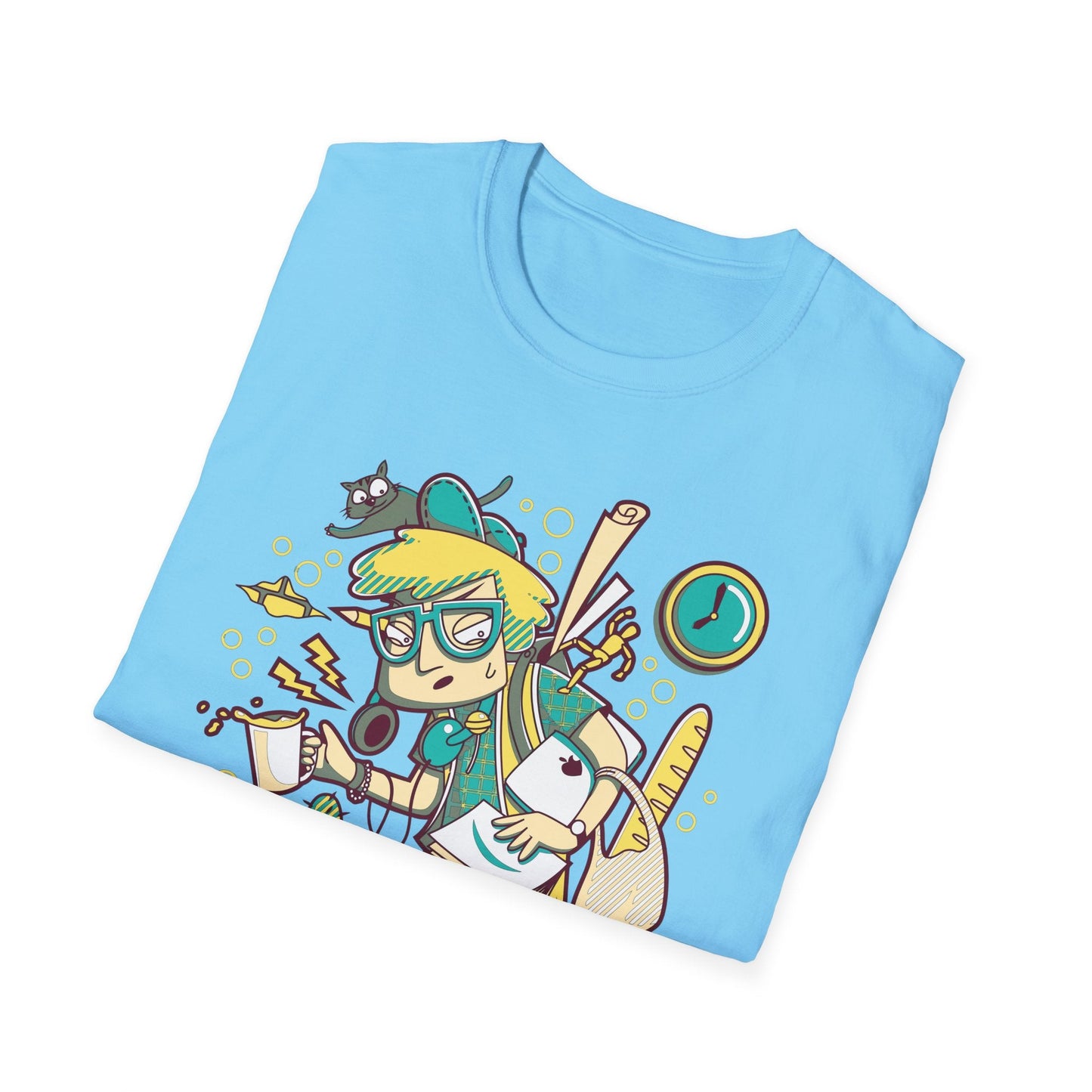 Cartoon T Shirt Animation T Shirt Funny Tee Shirt Unisex Gildan Softstyle 64000 Cotton Tee