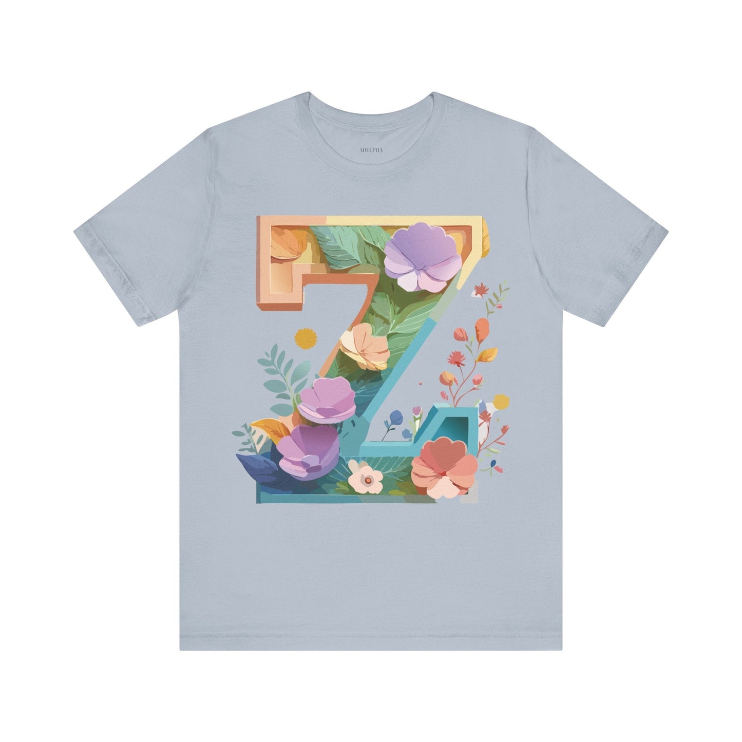 Unisex Letter Z Graphic Tee Premium by Adelpha Vintage Inspired Art Short Sleeve Shirt