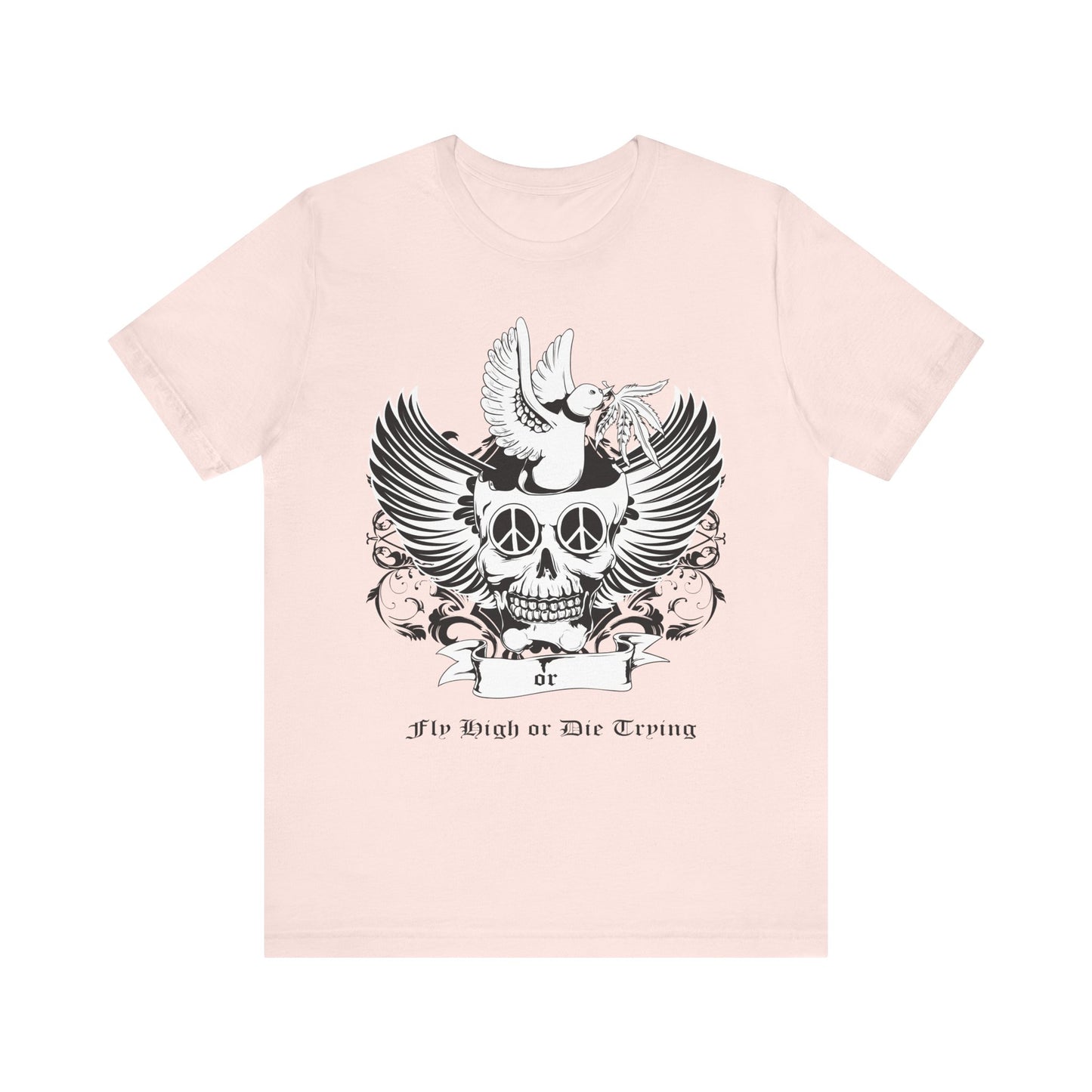 Bird Skull Graphic Design Tee, Skull Shirt, Vintage Tees, Art Design T-Shirt, Vintage Graphic Tee, Art Shirts with Skulls
