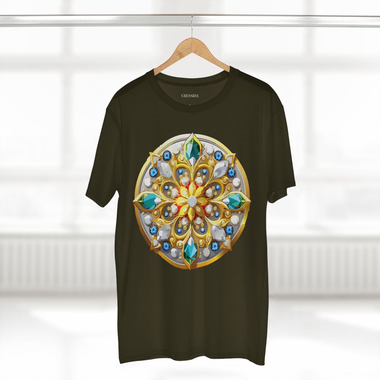 Medallion Graphic T-Shirt Unisex 100 Cotton With Gold Art Design Medal Tee 2