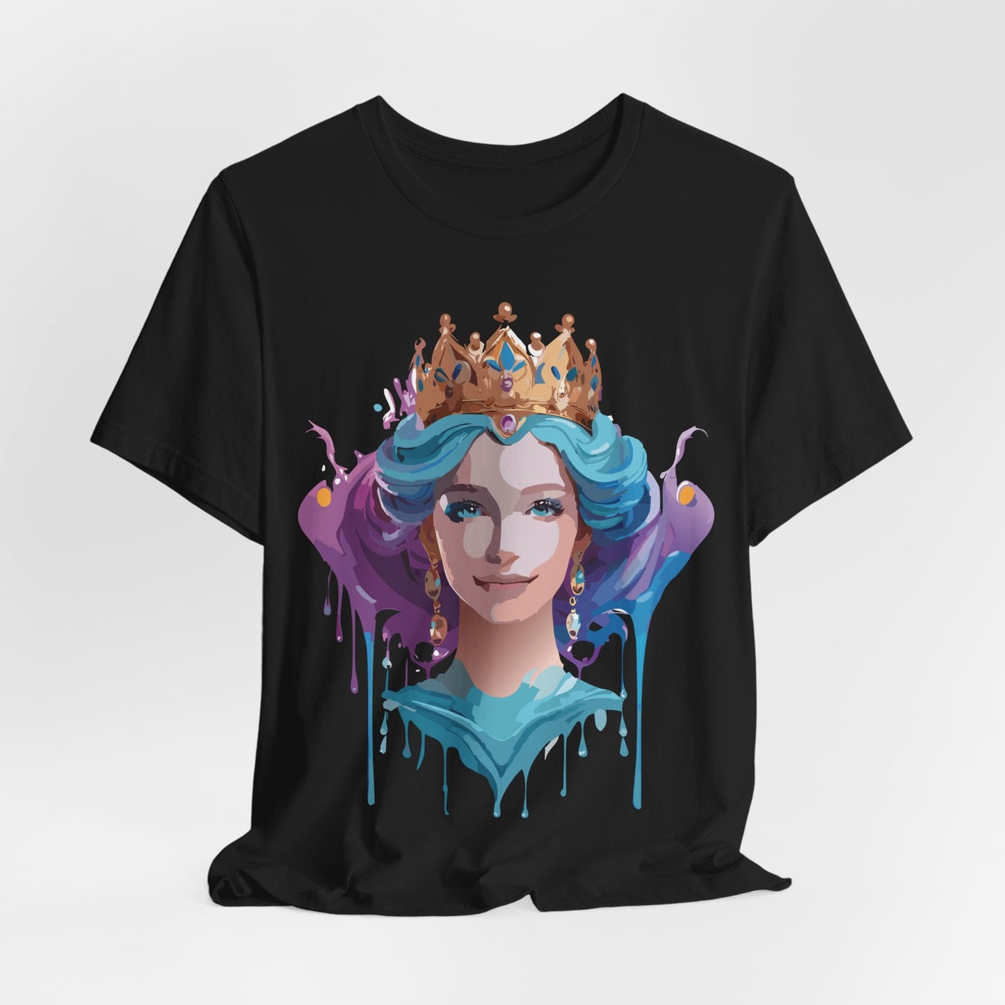 Queen Woman Portrait Graphic Unisex 100 Cotton Vintage Artwork Tee 1