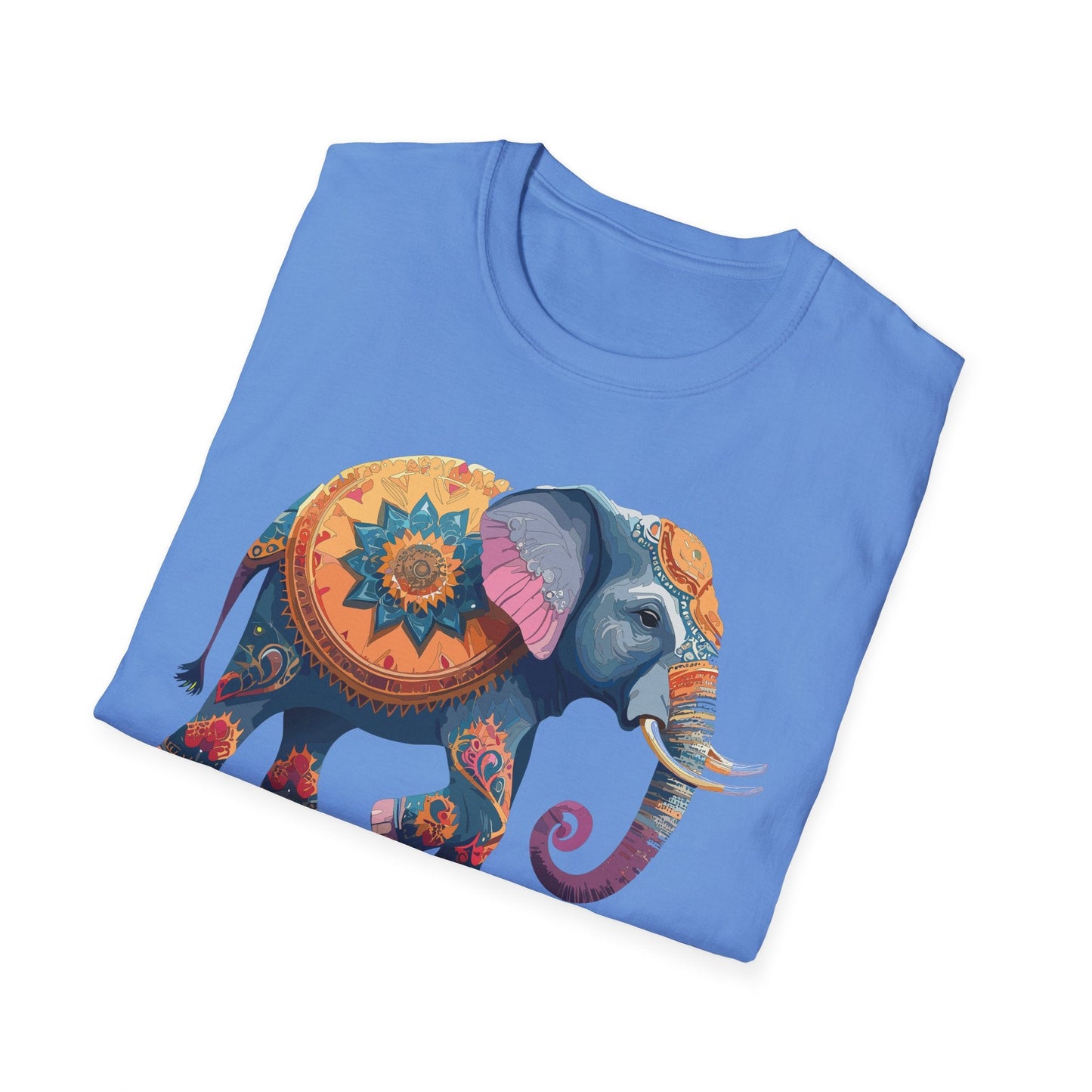 Elephant T Shirt Unisex Gildan Softstyle Tee 100 Percent Ring Spun Cotton Animal Shirt