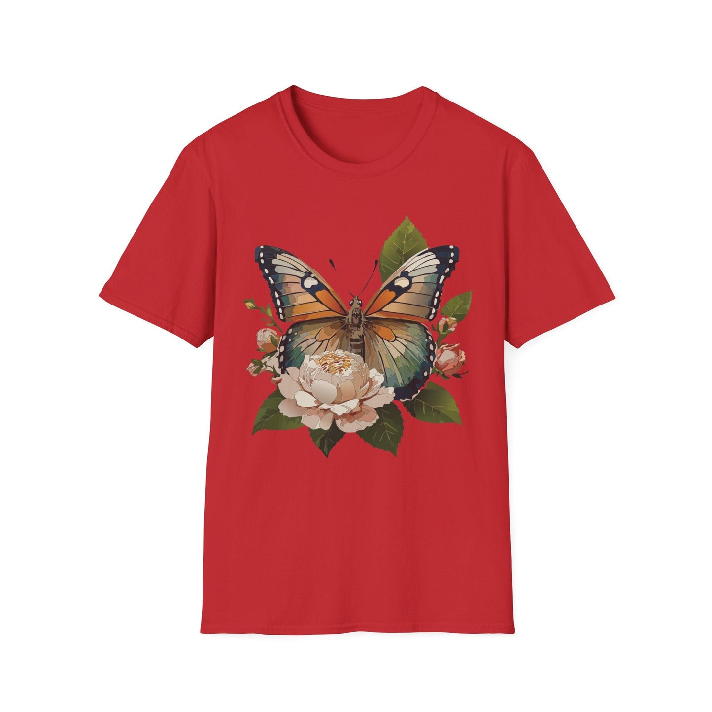 Monarch Butterfly Shirt Unisex Softstyle Cotton Tee Short Sleeve Gildan 64000 Everyday Wear