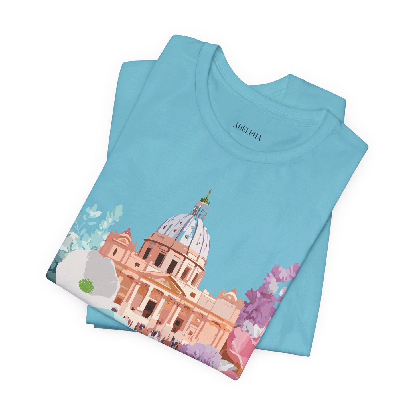 Adelpha Vintage Rome Tourist Shirt Graphic Tee Unisex Short Sleeve Art Design Artwork