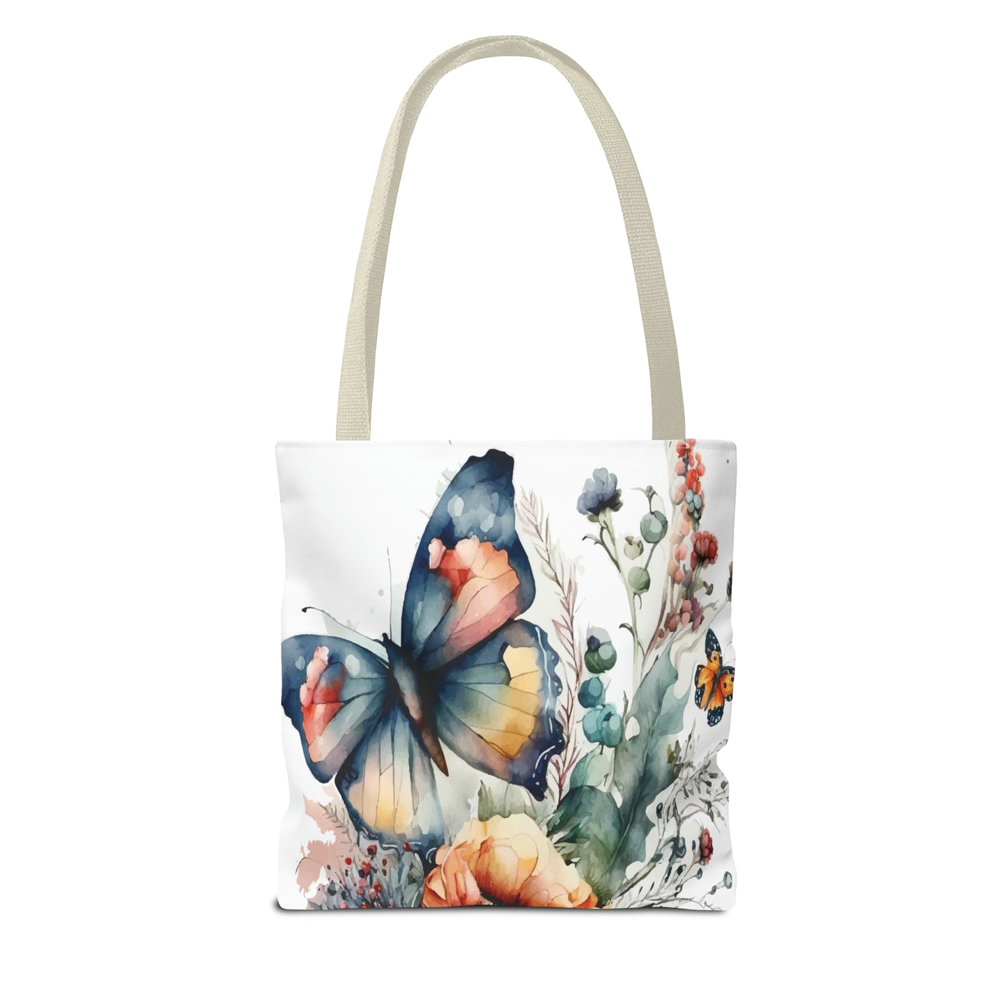 Canvas Bag with Butterfly Prints