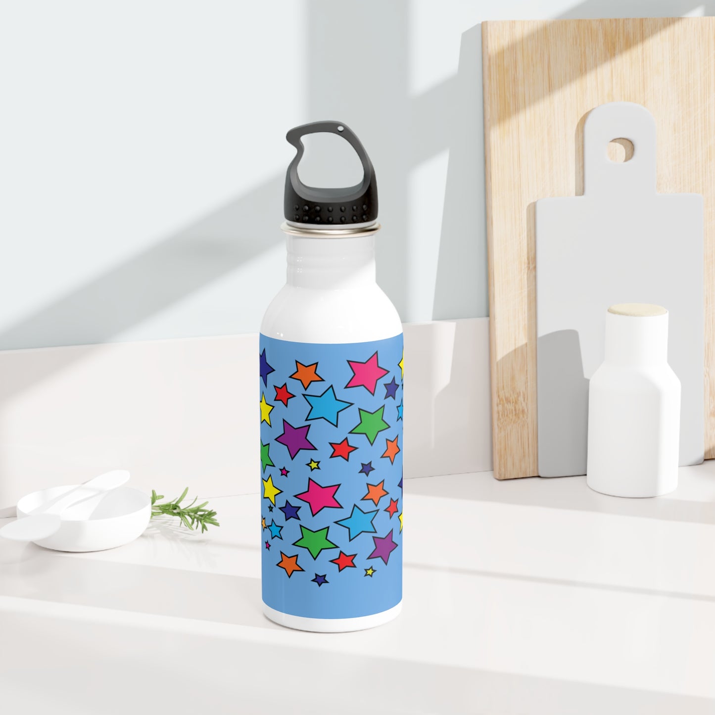 Bouteille d'eau Tumbler avec des motifs artistiques 