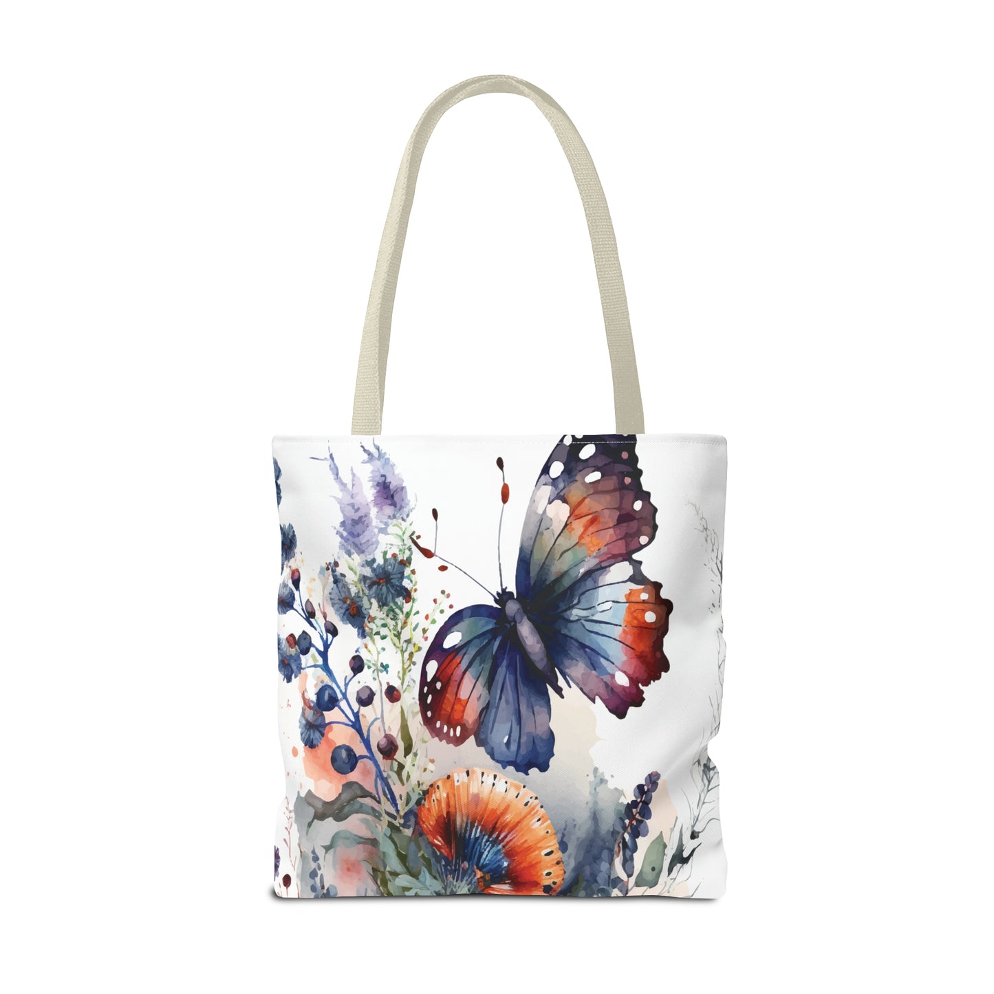 Canvas Bag with Butterfly Prints