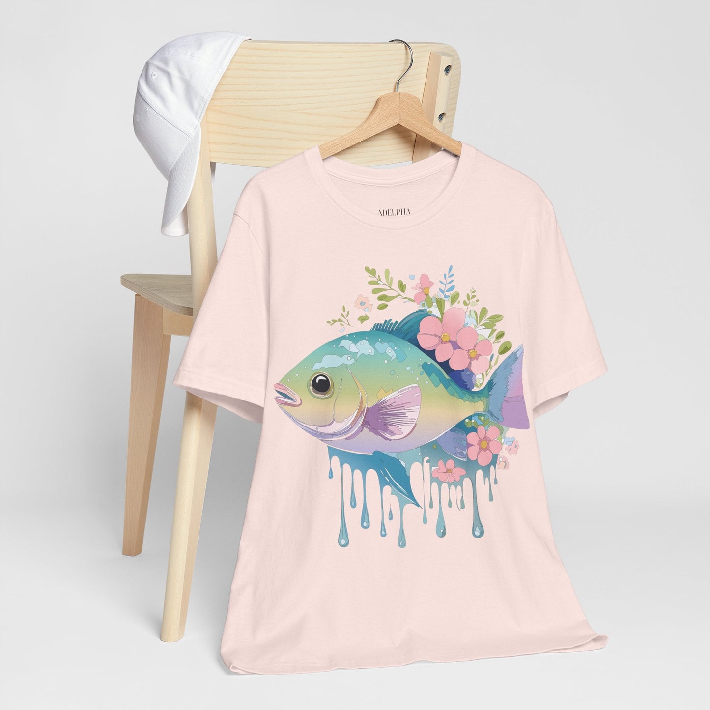 Fish Graphic Unisex 100 Cotton Vintage Artwork Tee 1