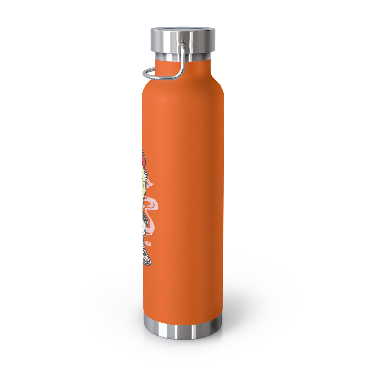22oz Copper Insulated Water Bottle with Cartoon Design - CV97