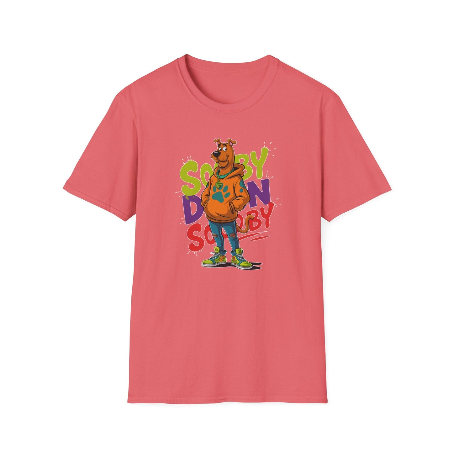 Unisex Cartoon T Shirt With Animation And Funny Animals Tee Gildan Softstyle 64000