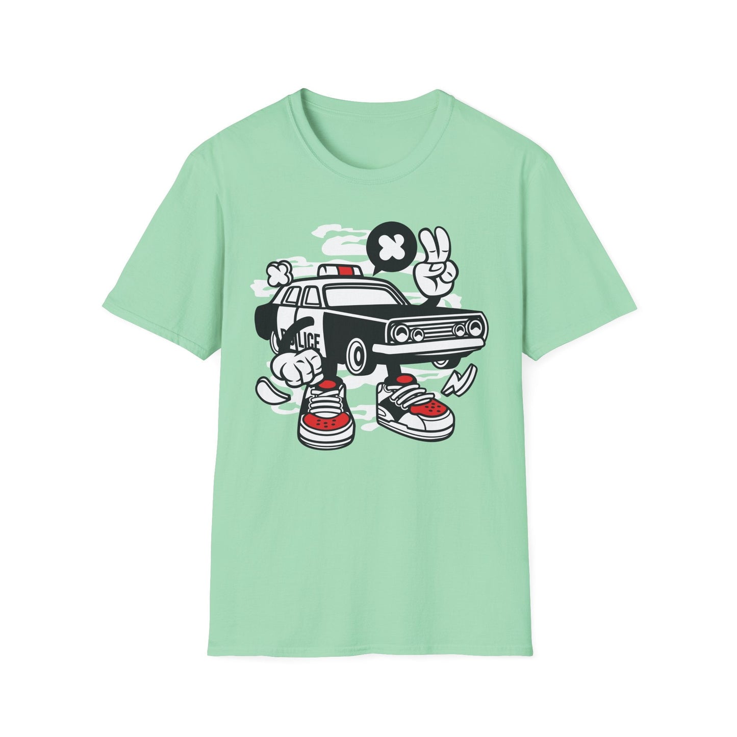 Cartoon T Shirt Animation Tee Funny Unisex Gildan Softstyle 64000 Cotton Tee Comfort