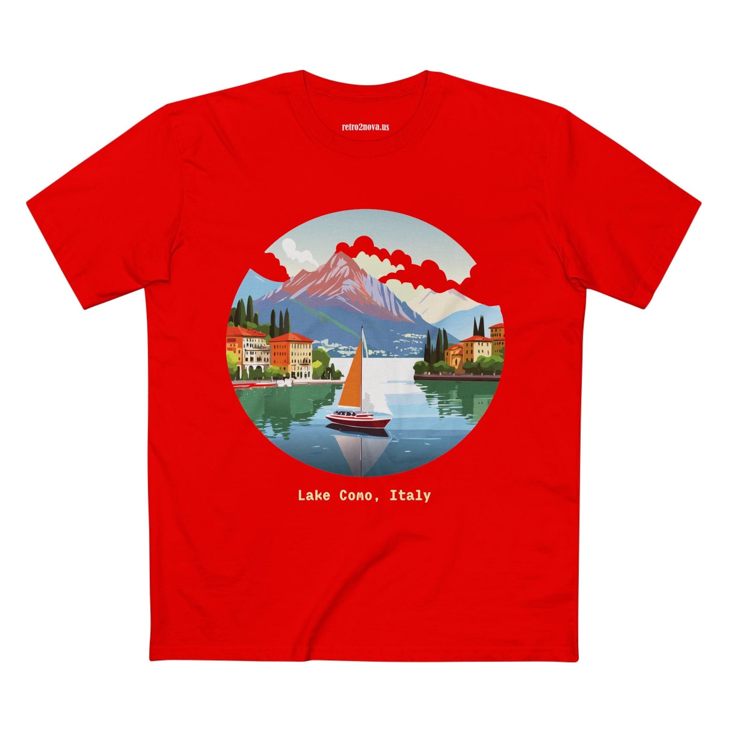 Italy Travel Shirt Unisex Premium Cotton Tee With Original Art Design From Retro2Nova TT23