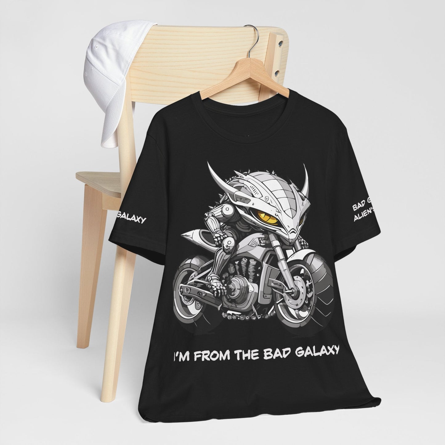 Alien Tee Shirt From Bad Galaxy 100 Percent Cotton Eco Friendly Inks Made In USA