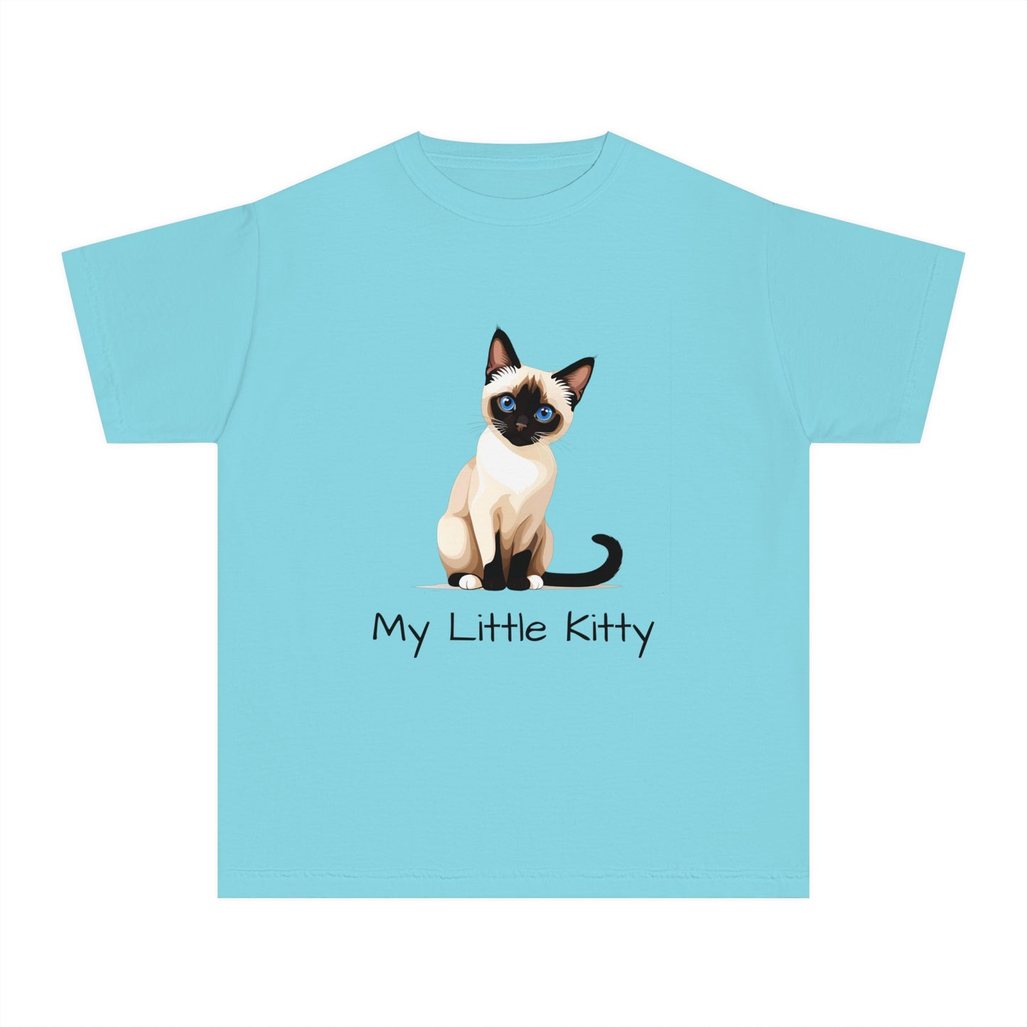 Youth Tee Shirt with Little Kitty