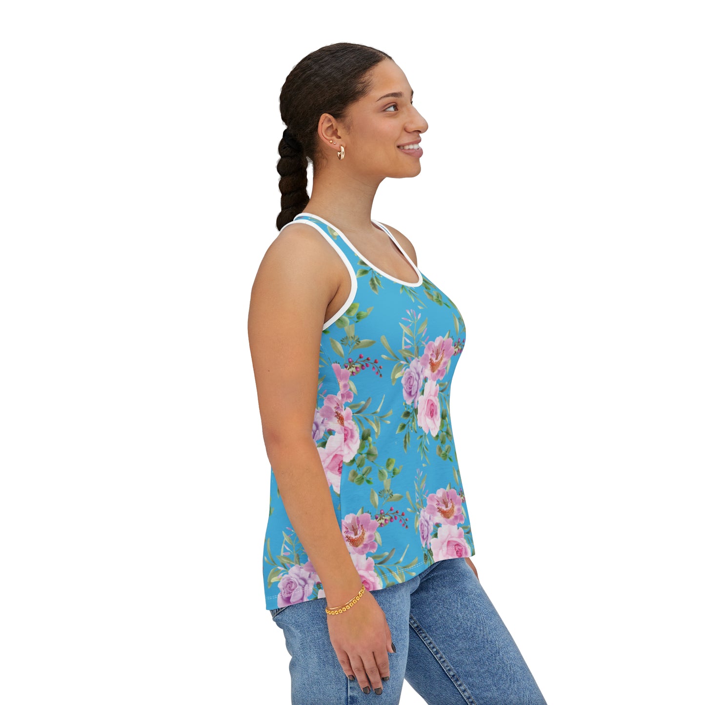 Summer Tank Top with floral prints