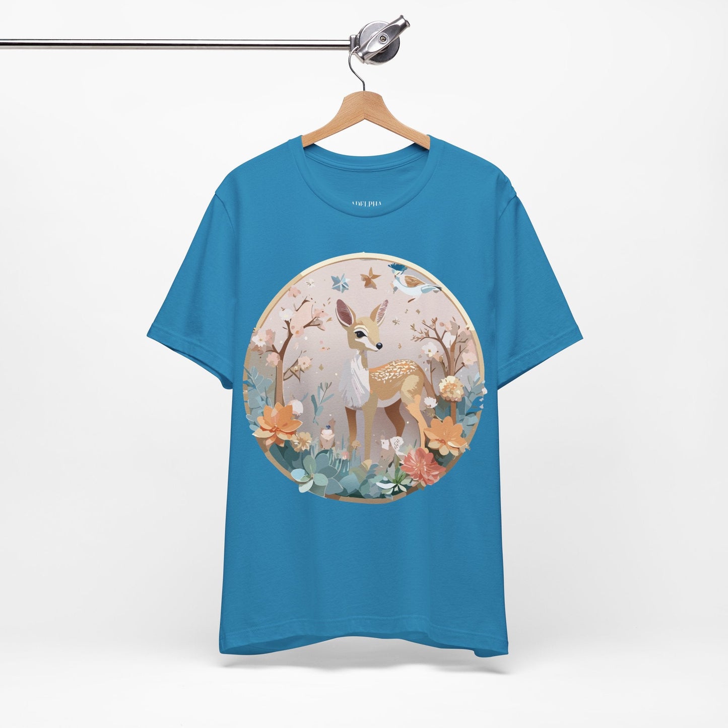 Adelpha Medallion Shirt Unisex Graphic Tee Vintage Inspired Art Design Short Sleeve T Shirt