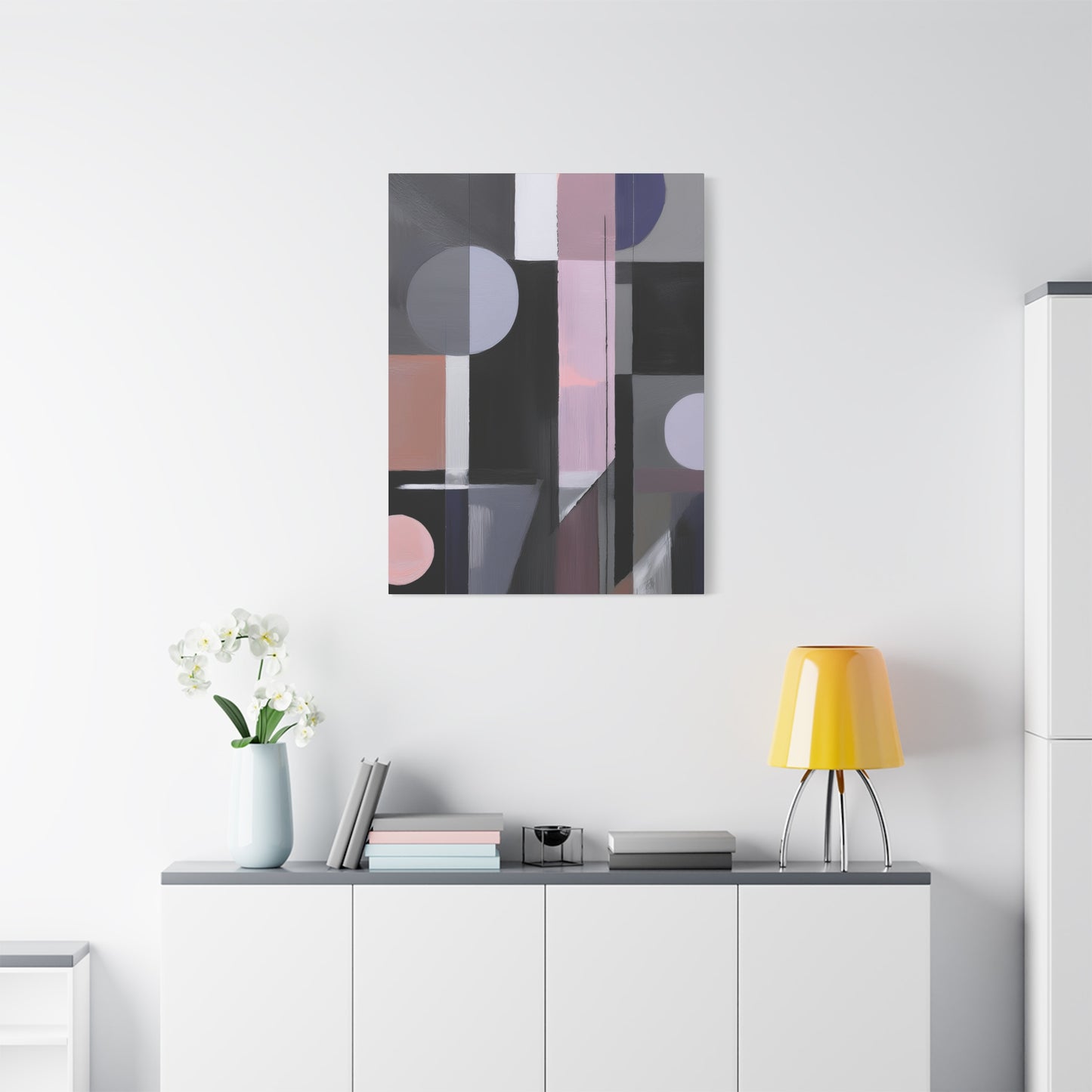 Abstract Geometric Painting Print Canvas 20x24,20x30,24x30 24x32,24x36,30x40 32x48,36x48,40x60 Pine-Wood Inner Frame ABS-48
