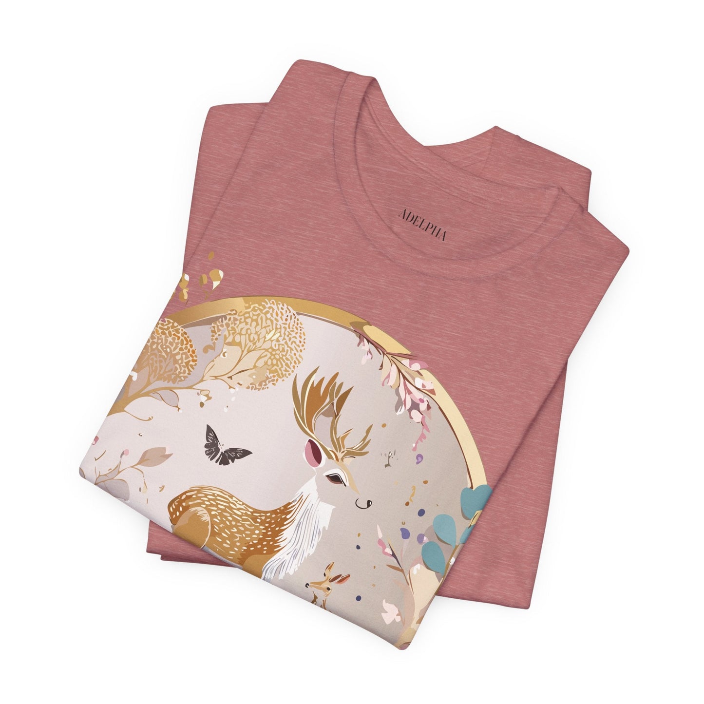 Medallion Graphic Unisex 100 Cotton Vintage Animal Medal Artwork Tee 13