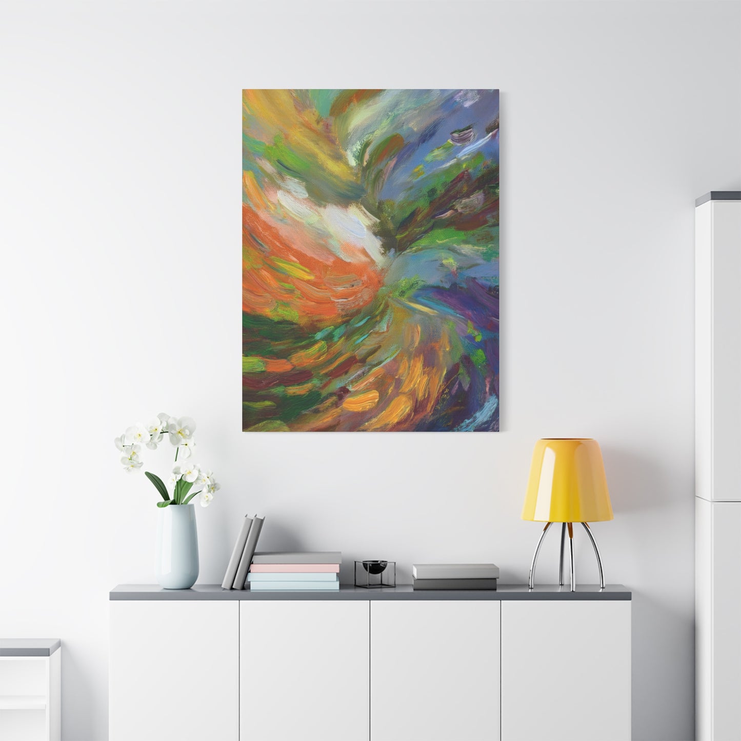 Abstract Oil Painting Print Canvas 20x24,20x30,24x30 24x32,24x36,30x40 32x48,36x48,40x60 Pine-Wood Inner Frame ABS-92