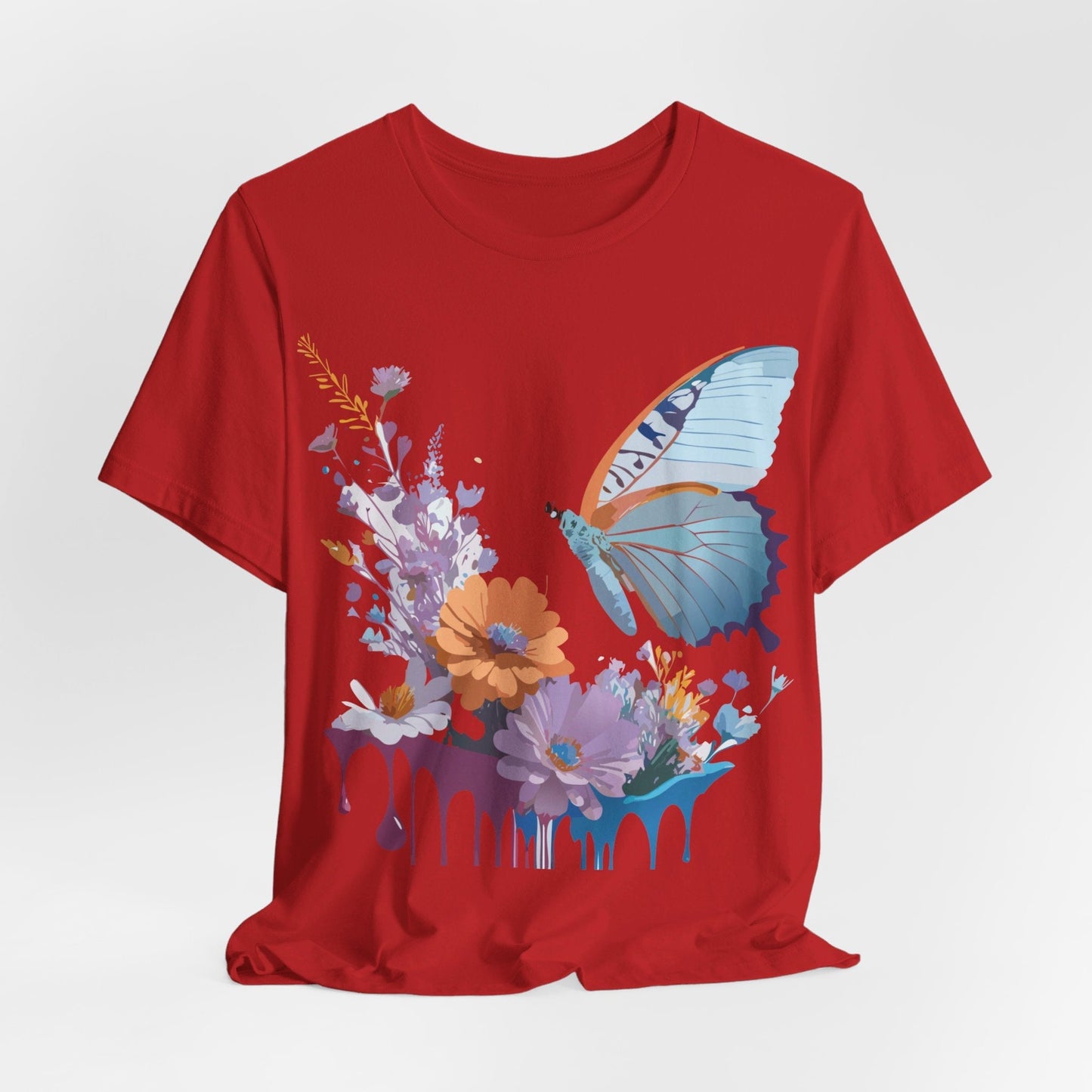 Butterfly Graphic Tee Unisex Jersey Short Sleeve Vintage Inspired Adelpha Art