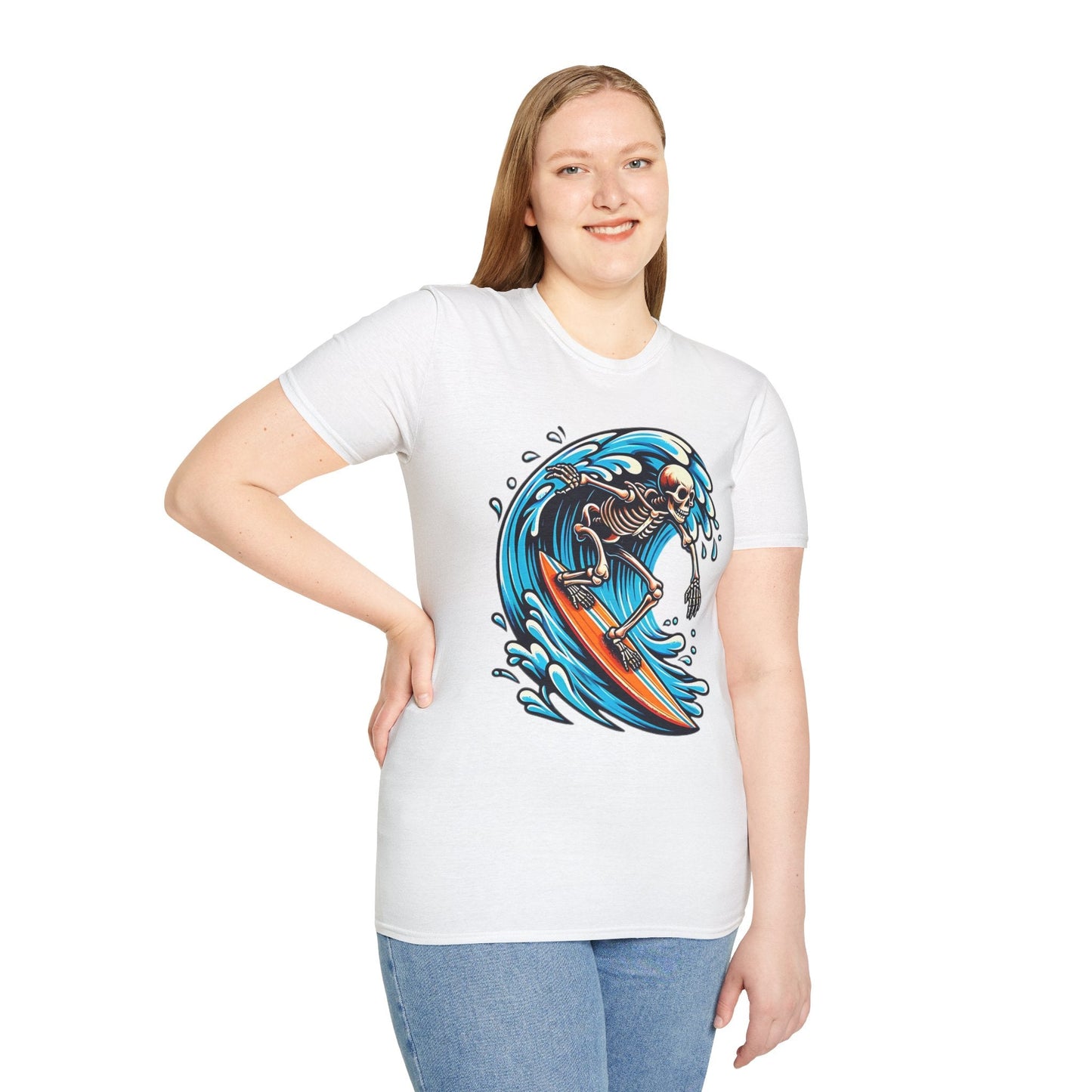 Skull Graphic Unisex Cotton T-shirt with Skeleton Artwork Design 10