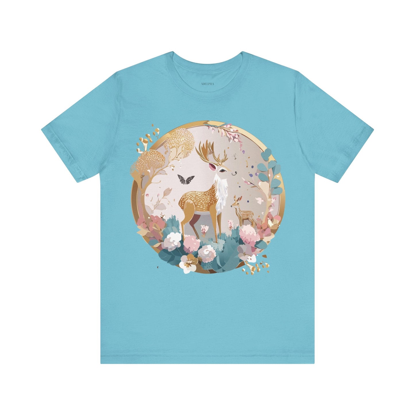Medallion Graphic Unisex 100 Cotton Vintage Animal Medal Artwork Tee 13