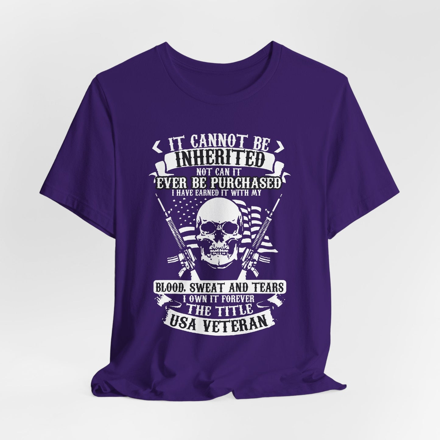 Army Veteran Patriotic Graphic Design Unisex Cotton T-Shirt v54