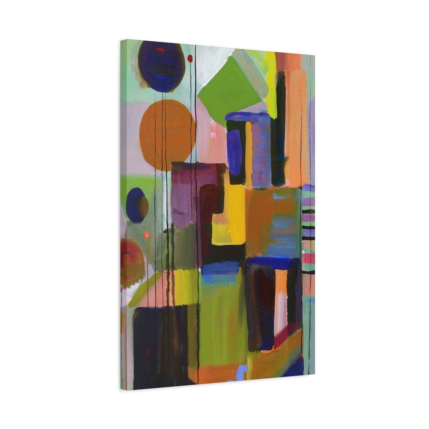 Abstract Painting Print Canvas 20x24,20x30,24x30, 24x32,24x36,30x40, 32x48,36x48,40x60 Pine-Wood Inner Frame ABS-3