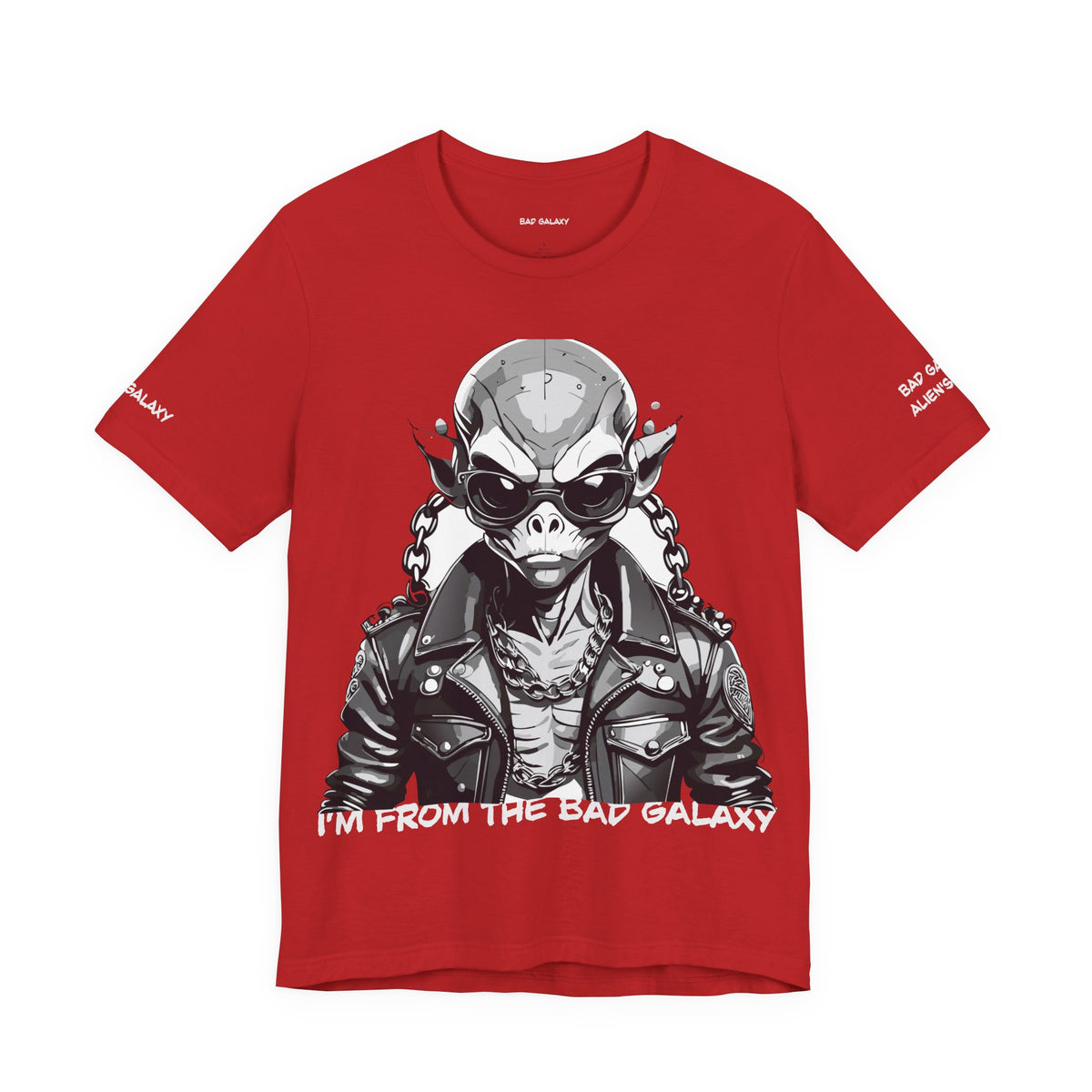 Alien Graphic Unisex Cotton Bella+Canvas Tee with Art Design b51