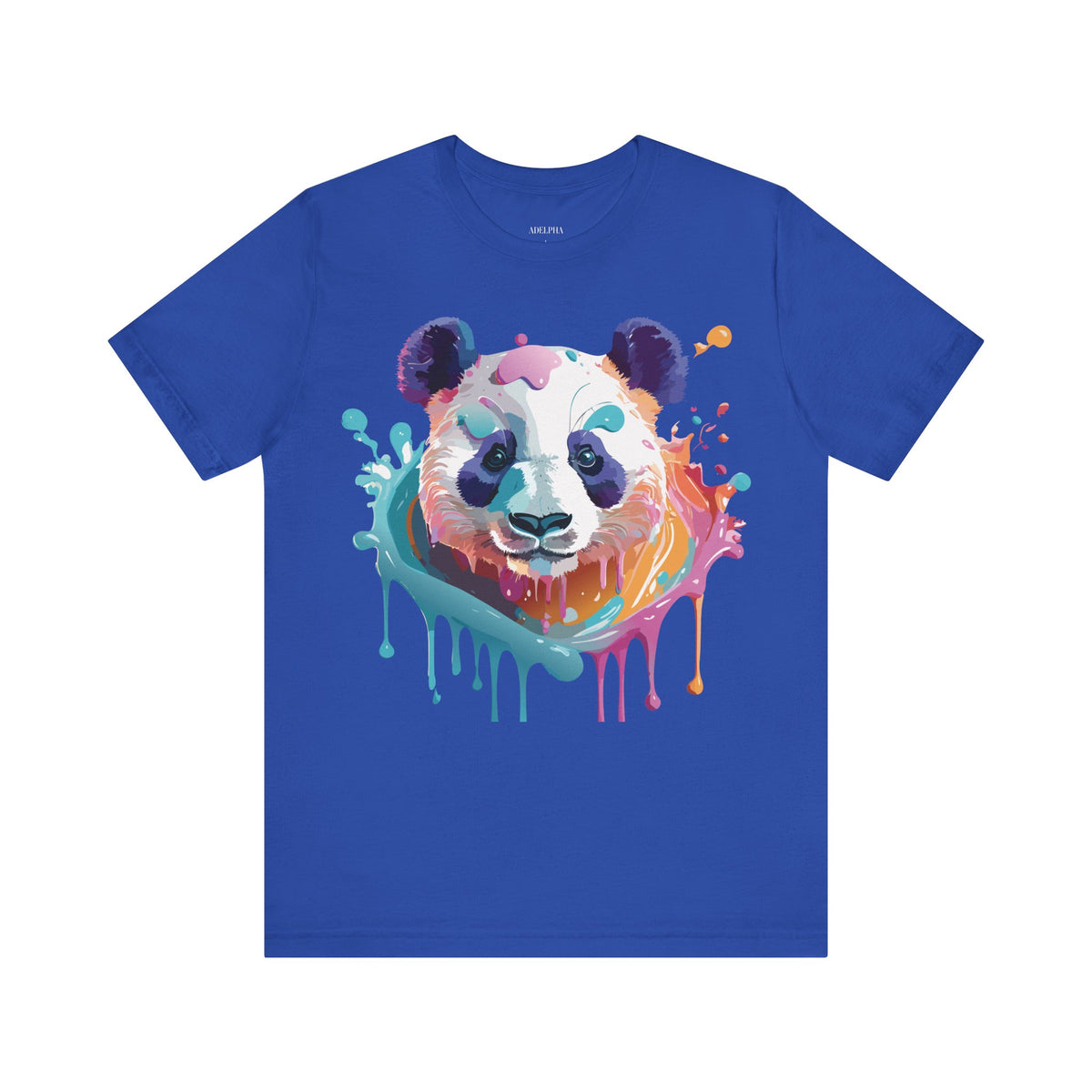 Panda Graphic Unisex Cotton Bella+Canvas Tee with Art Animal Design e53