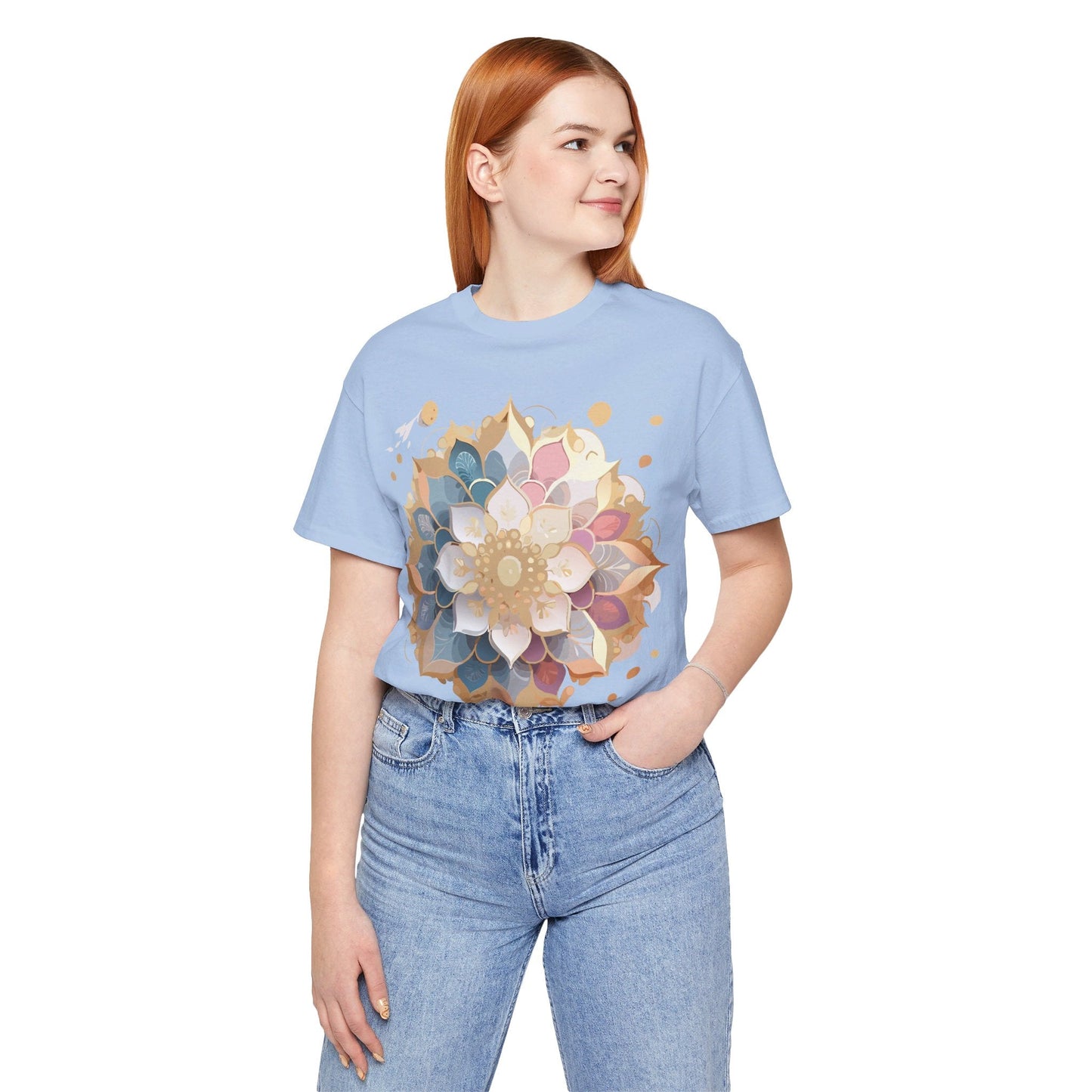 Mandala Graphic Tee For Men And Women By Adelpha Unisex Short Sleeve Art Design Shirt