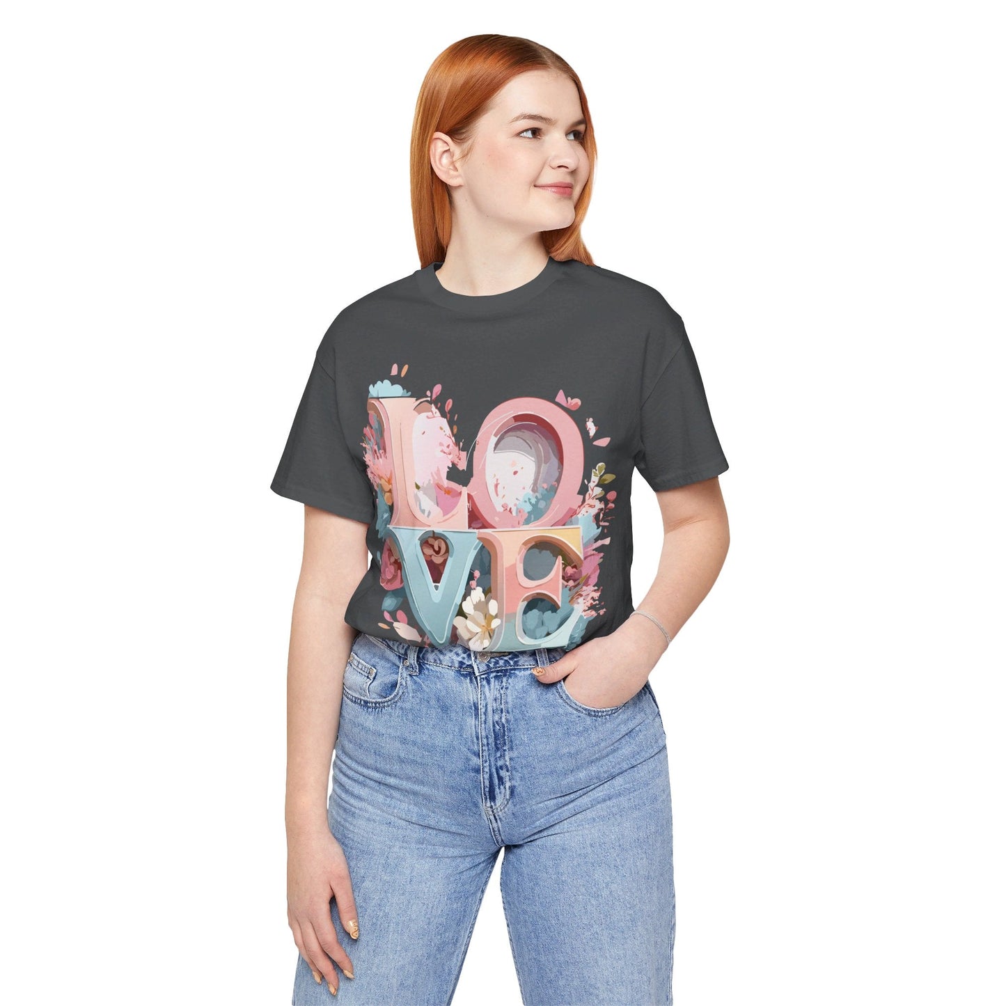 Valentine Graphic T Shirt Unisex Jersey Short Sleeve With Vintage Inspired Artwork By Adelpha
