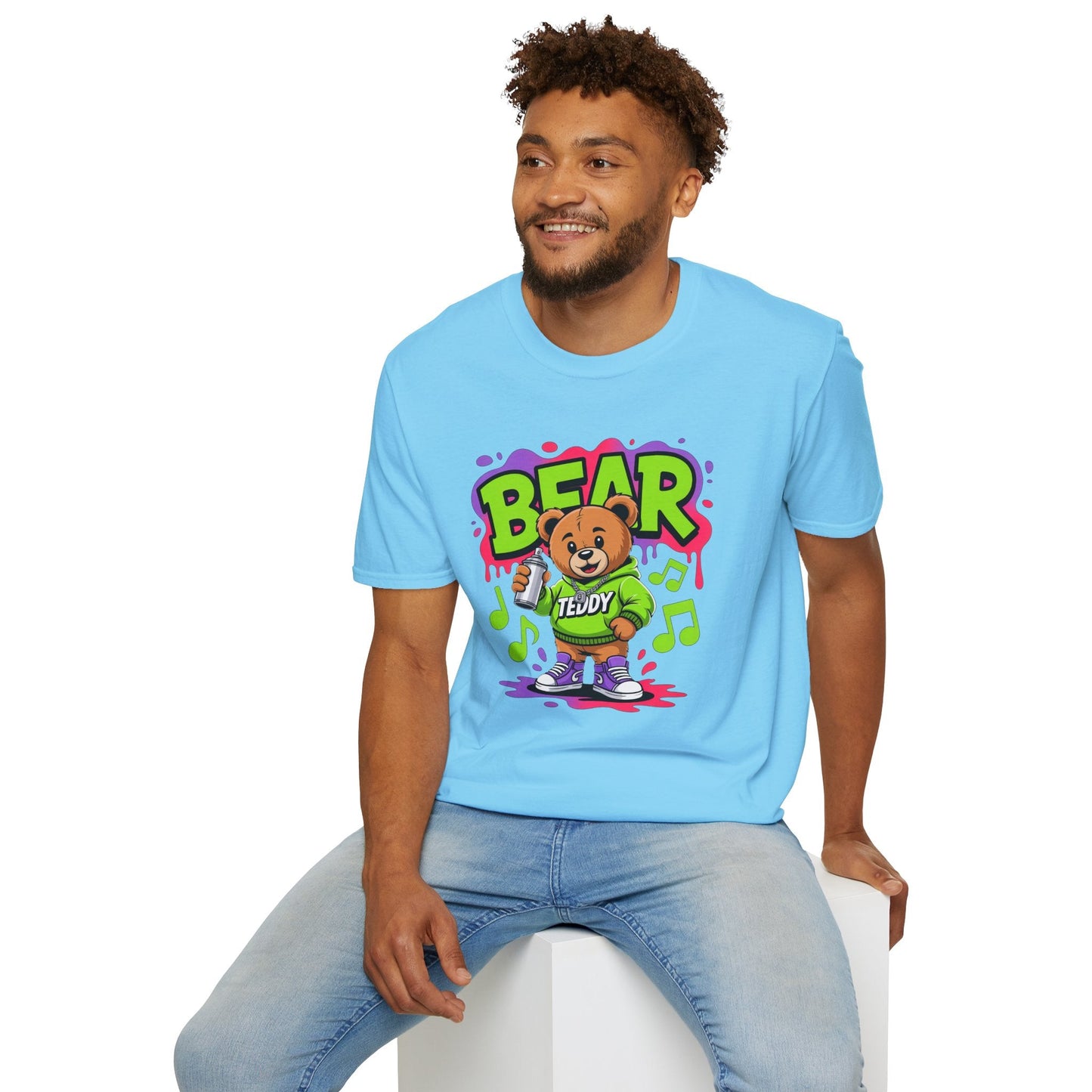 Funny Animal Cartoon T Shirt Unisex Softstyle Graphic Tee Gildan 64000 Animation Tee