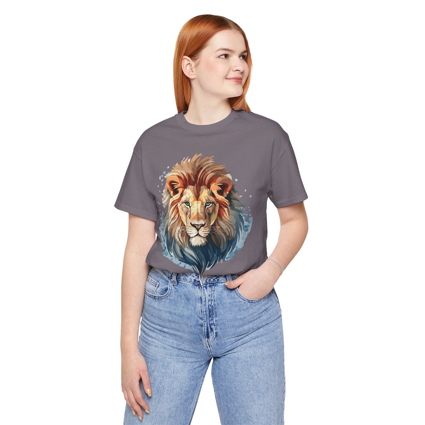 Lion Shirt, Animal Shirt, T-Shirt with Lion, Art Design Tee, Animal Tees, Safari T-Shirt 12