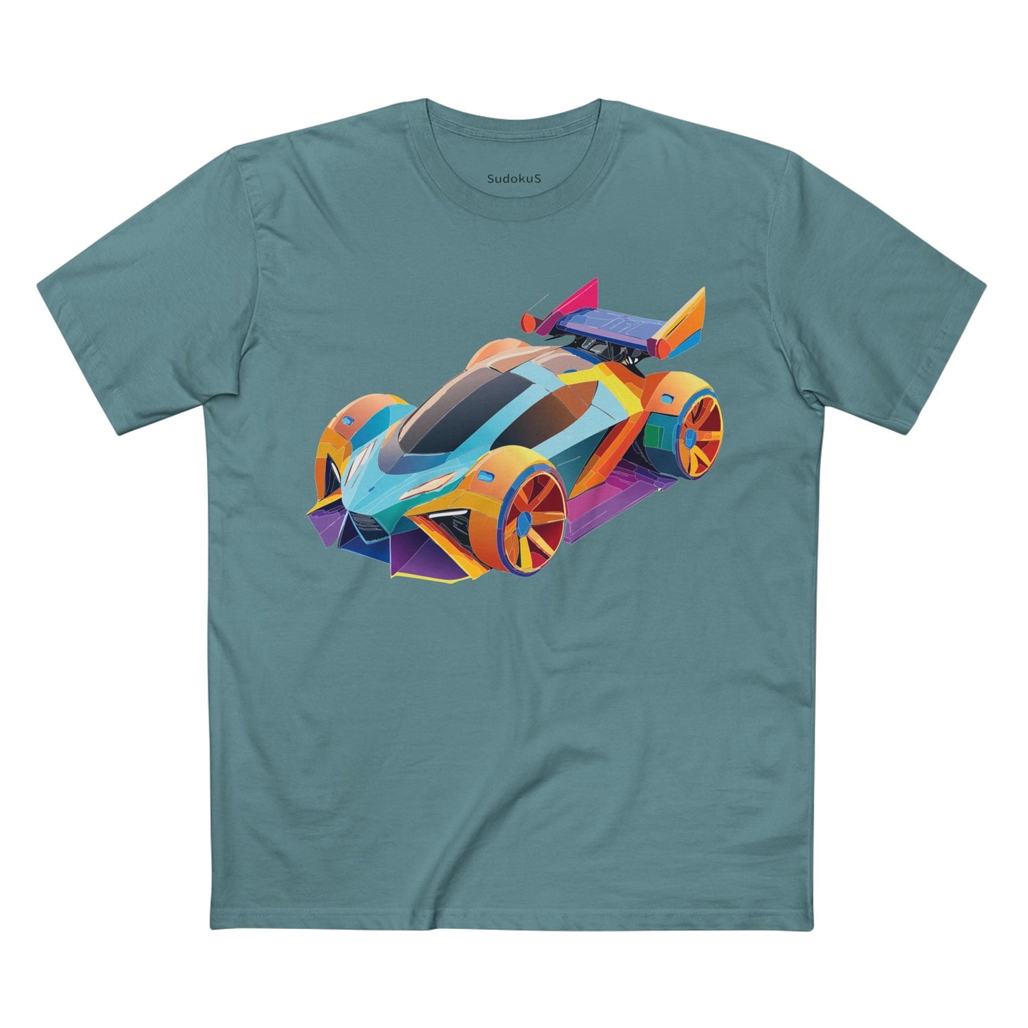 Car Graphic Unisex 100 Cotton Staple Tee 23