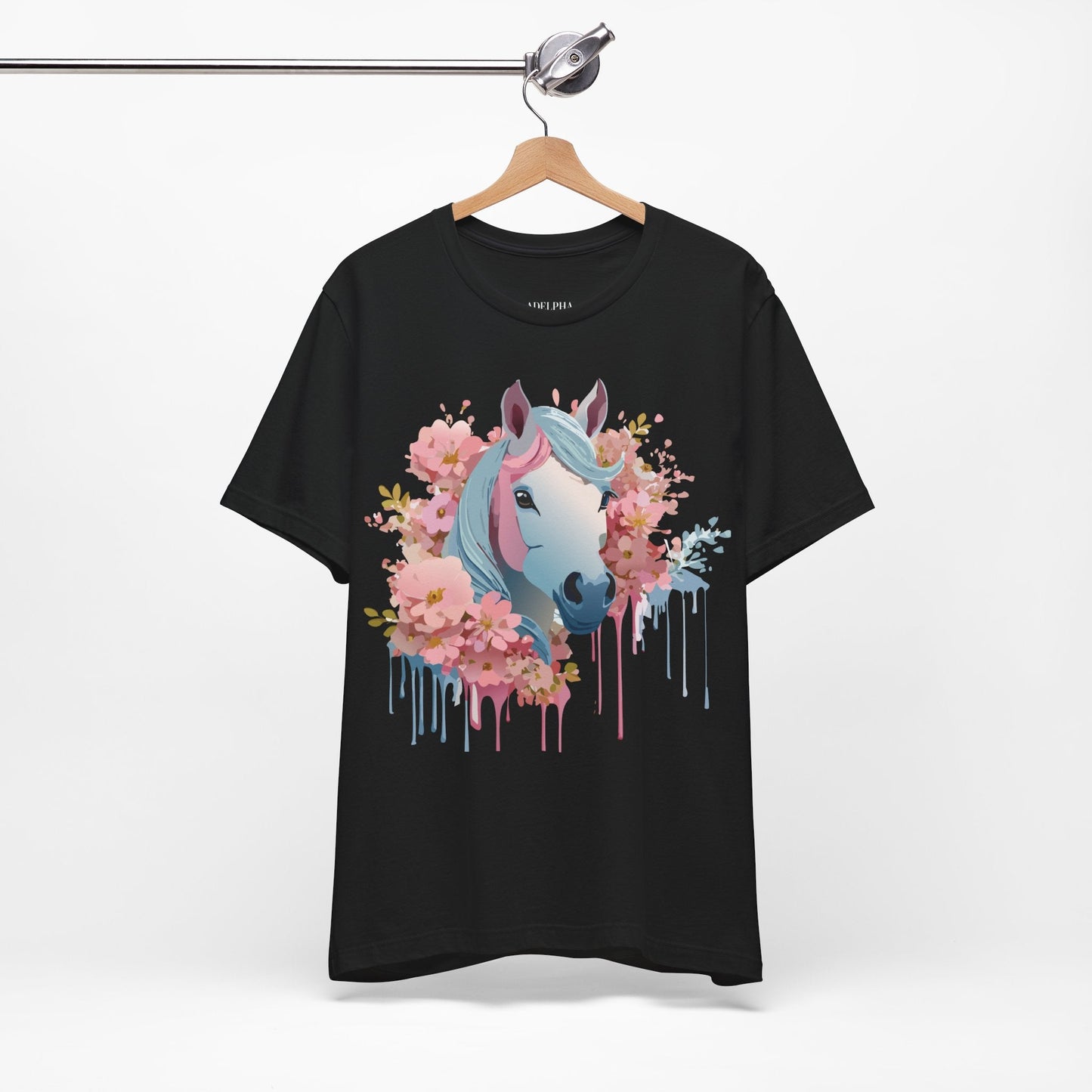 Horse Graphic Unisex 100 Cotton Vintage Animal Art T-Shirt 14