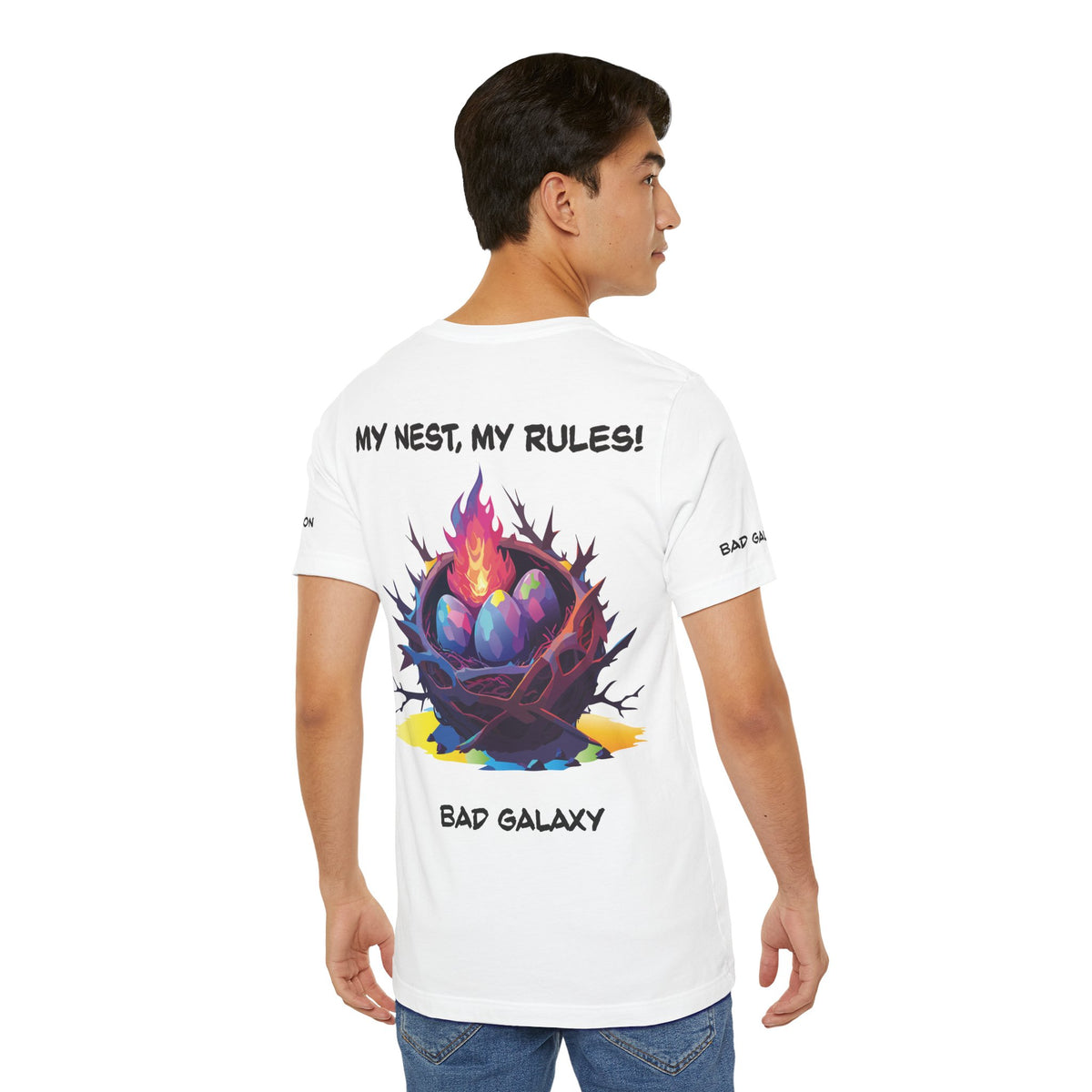 Animal Graphic Unisex Cotton Bella+Canvas Tee with Art Design b11
