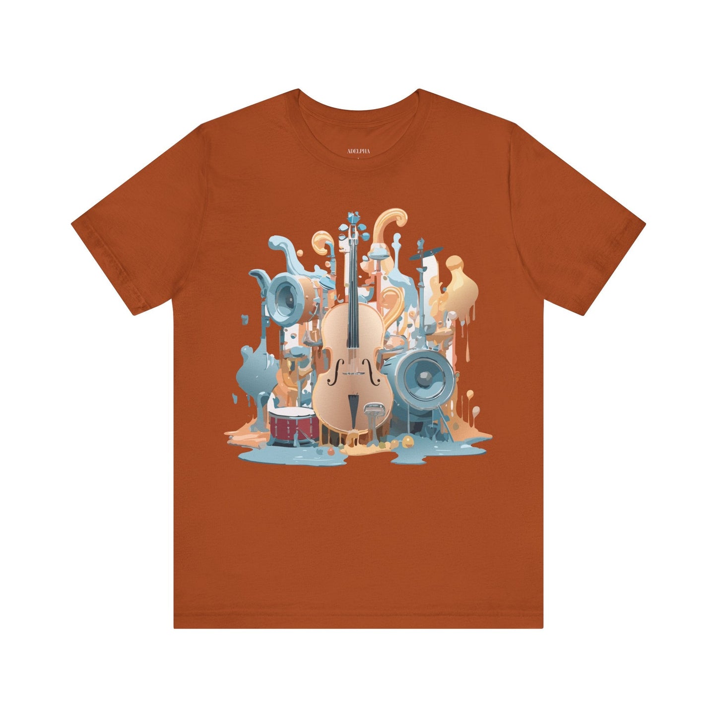 Adelpha Music Graphic T Shirt Unisex Jersey Short Sleeve Vintage Inspired Art Tee