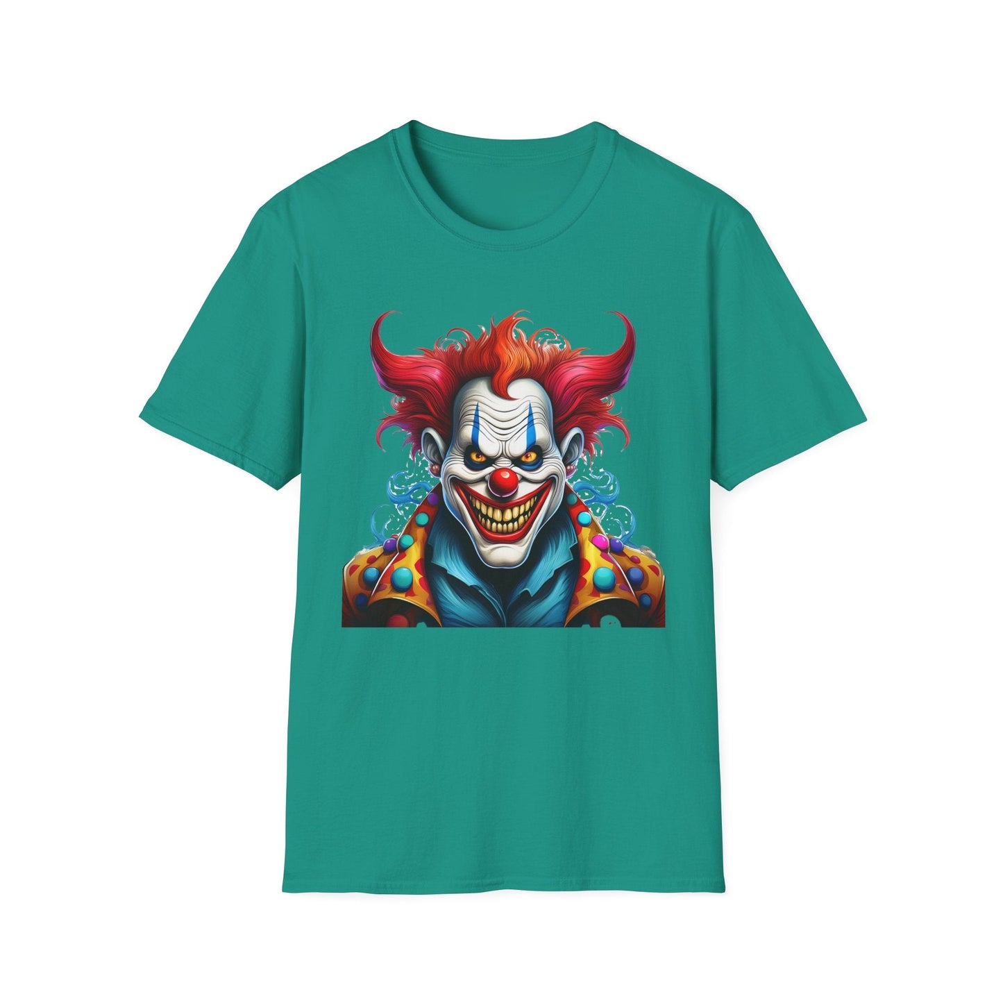 Clown Shirt Unisex Tee Circus Shirt Funny Man Shirt Scary Man Tee 100 Percent Cotton Gildan 64000