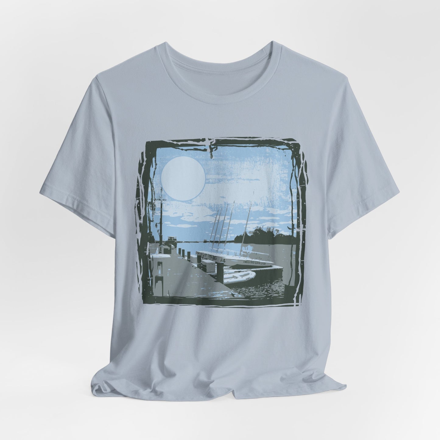 Yacht Club Retro Poster Graphic Design Tee, Yacht Club Shirt, Vintage Tees, Art Design T-Shirt, Graphic Tee, Retro Art Shirts