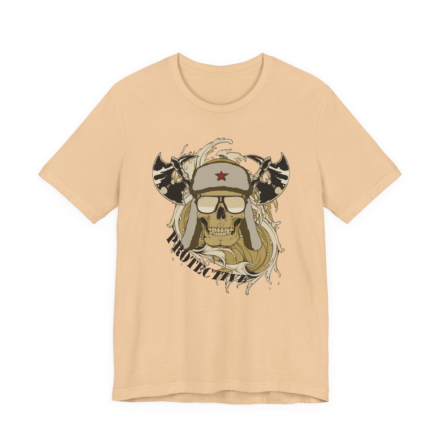 Viking Skull Graphic with Horned Helmet T-Shirt Captain Design Tee Art-41